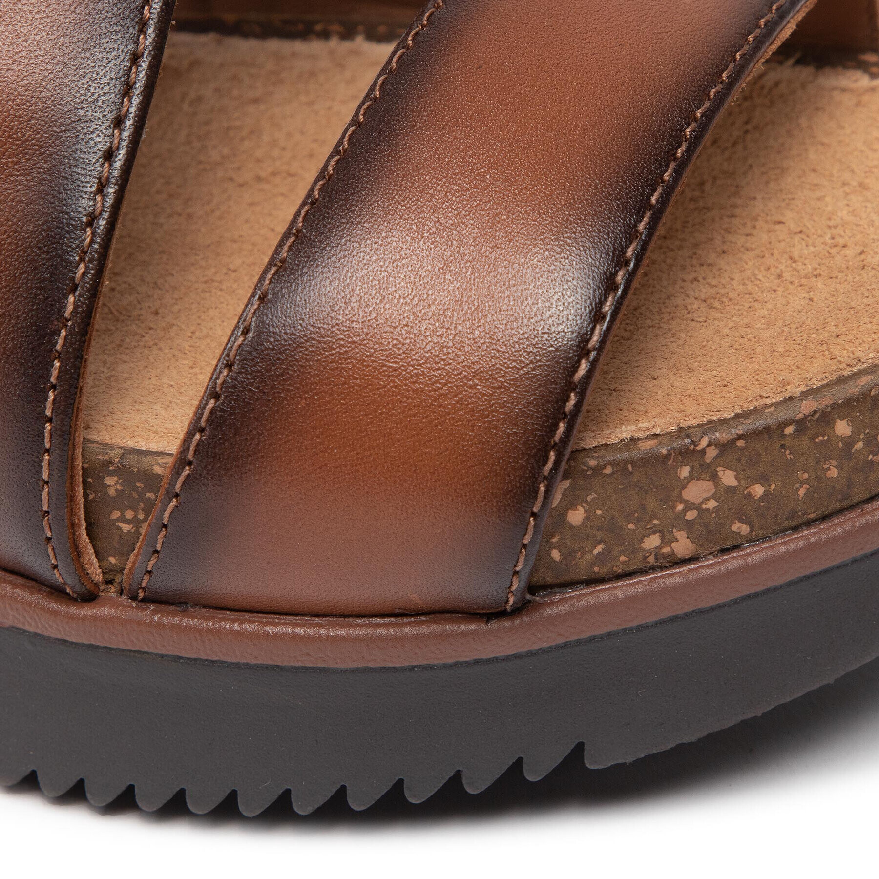Clarks Сандали Lizby Cross 261659044 Кафяв - Pepit.bg