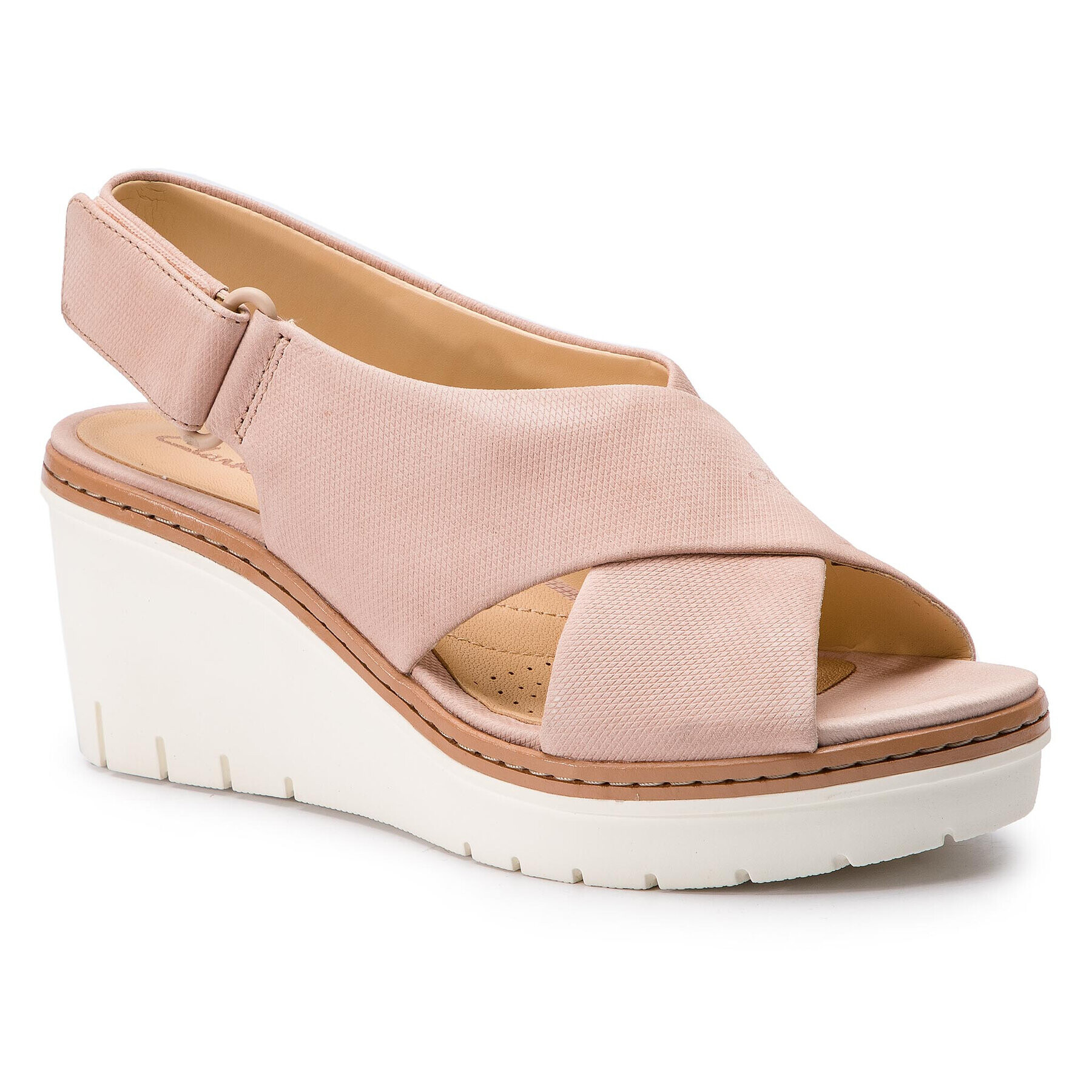 Clarks Сандали Palm Candid 261411654 Розов - Pepit.bg