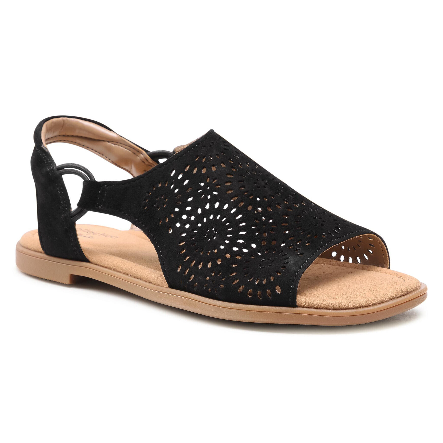 Clarks Сандали Reyna Swirl 261577124 Черен - Pepit.bg