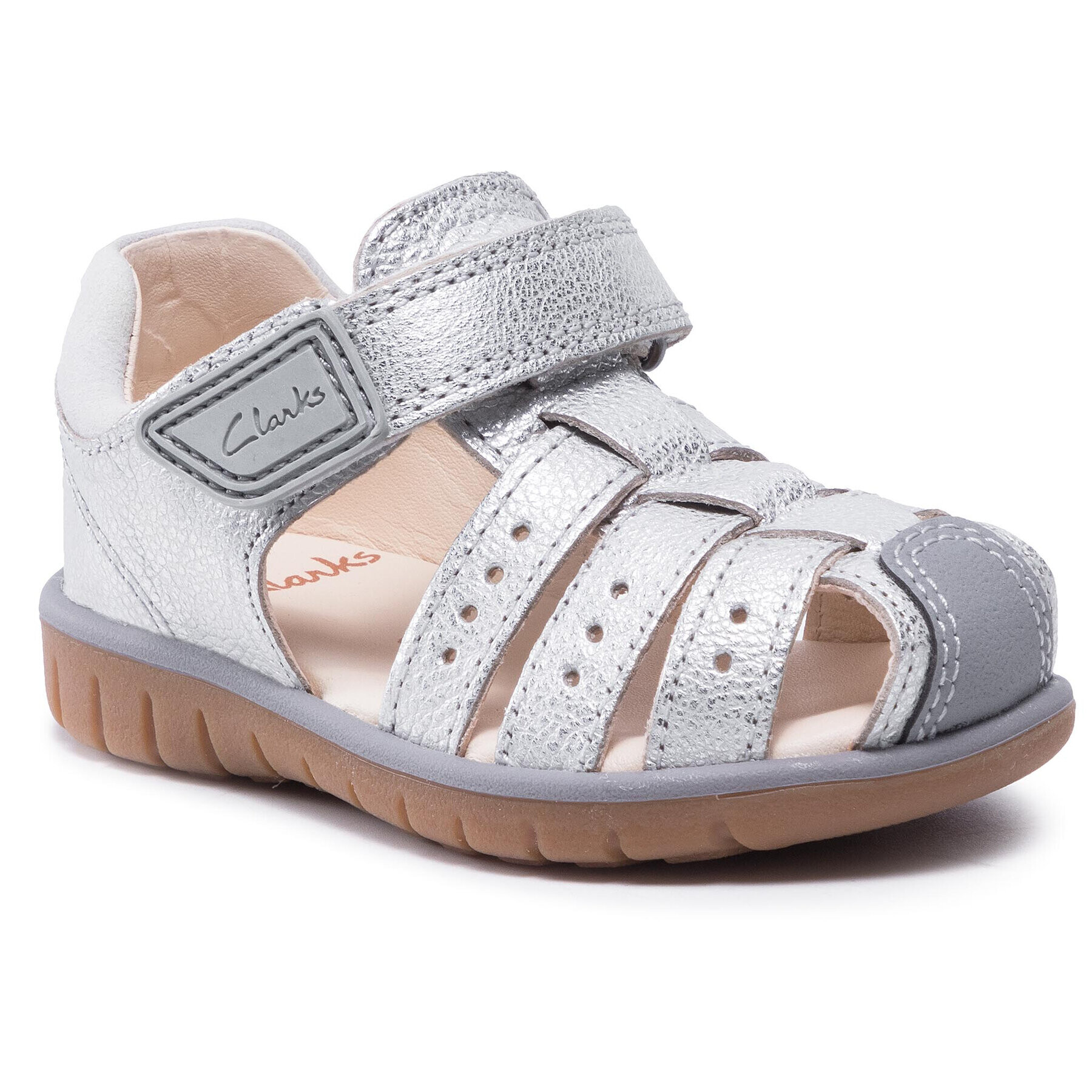 Clarks Сандали Roam Bay T 261580306 Сребрист - Pepit.bg