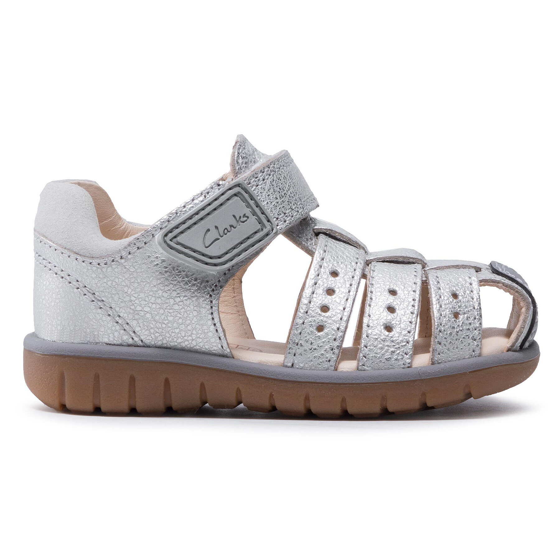 Clarks Сандали Roam Bay T 261580306 Сребрист - Pepit.bg