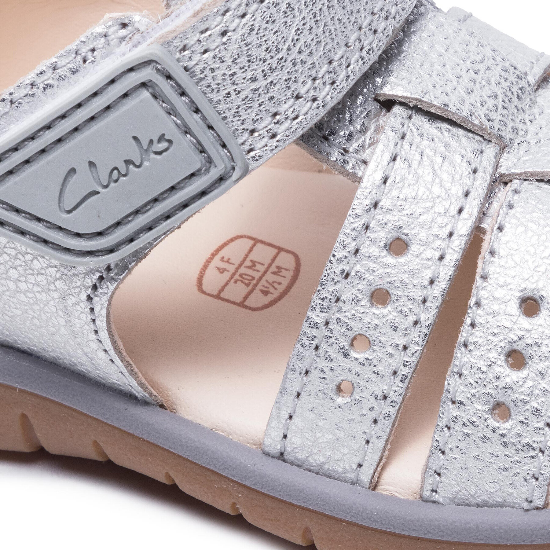 Clarks Сандали Roam Bay T 261580306 Сребрист - Pepit.bg