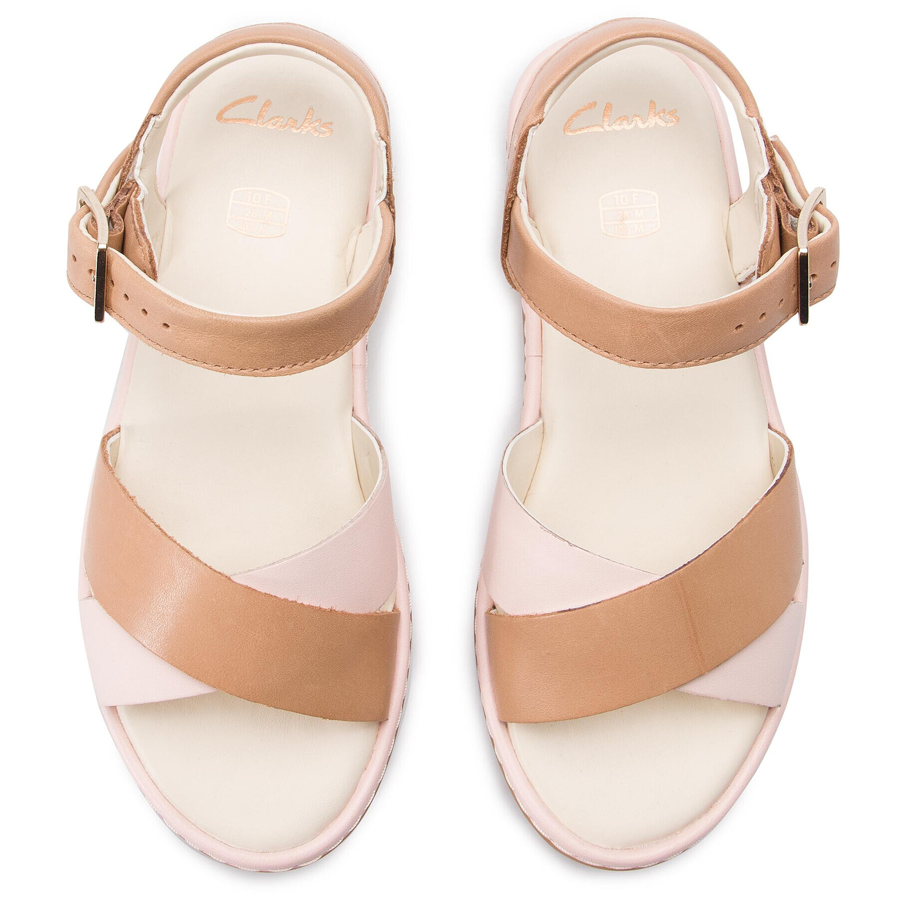 Clarks Сандали Skylark Pure K 261423016 Кафяв - Pepit.bg