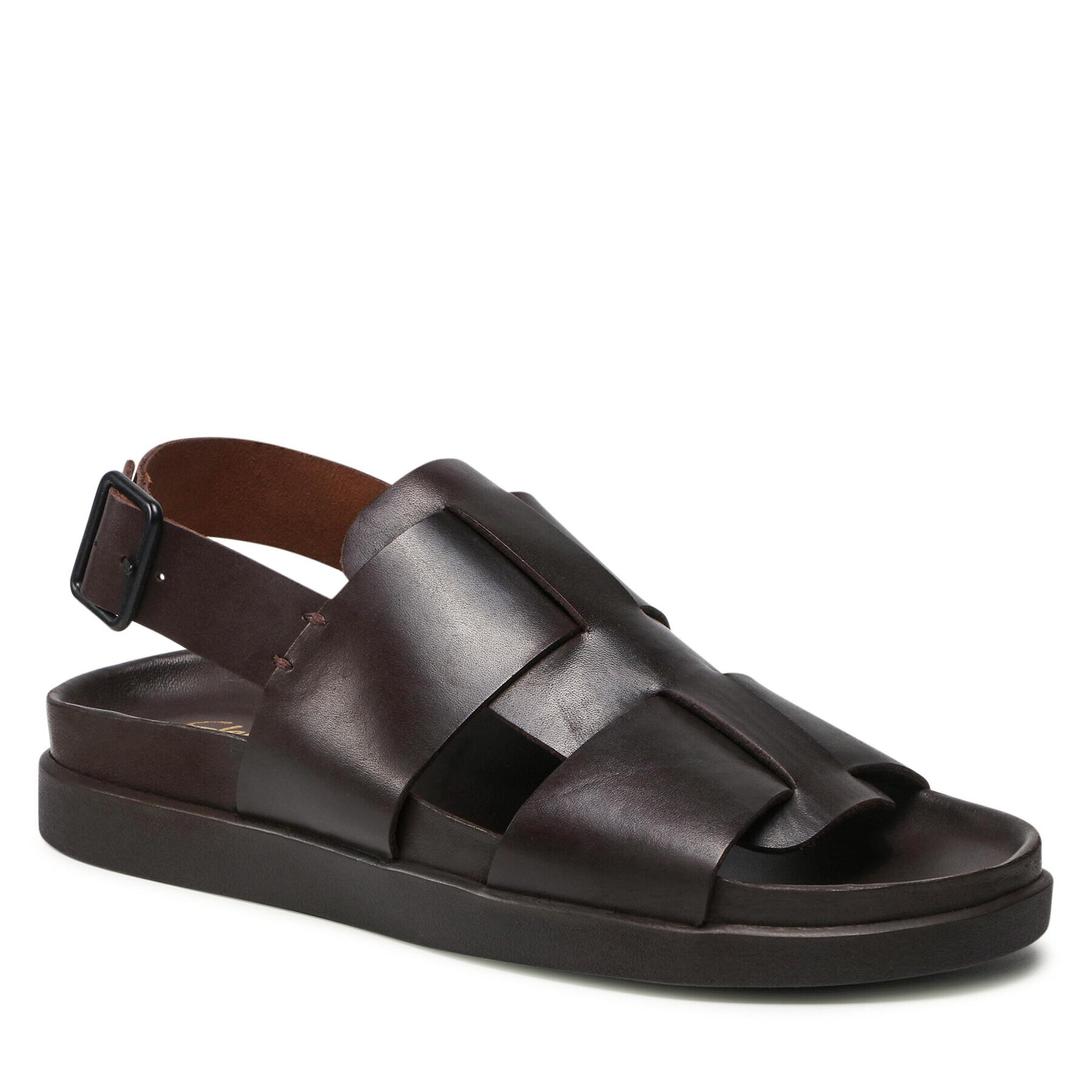 Clarks Сандали Sunder Strap 261595687 Кафяв - Pepit.bg