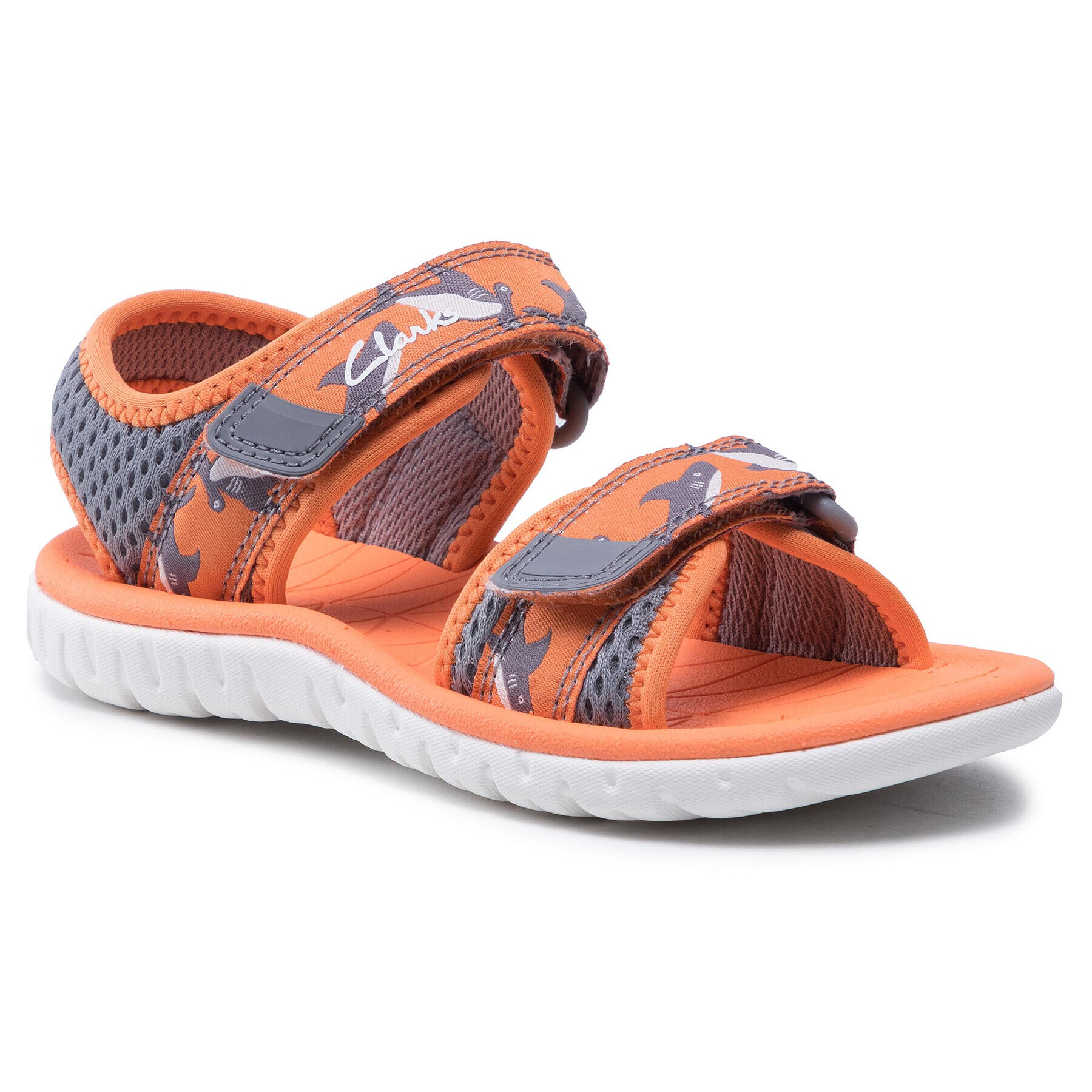 Clarks Сандали Surfing Tide K 261563577 Сив - Pepit.bg