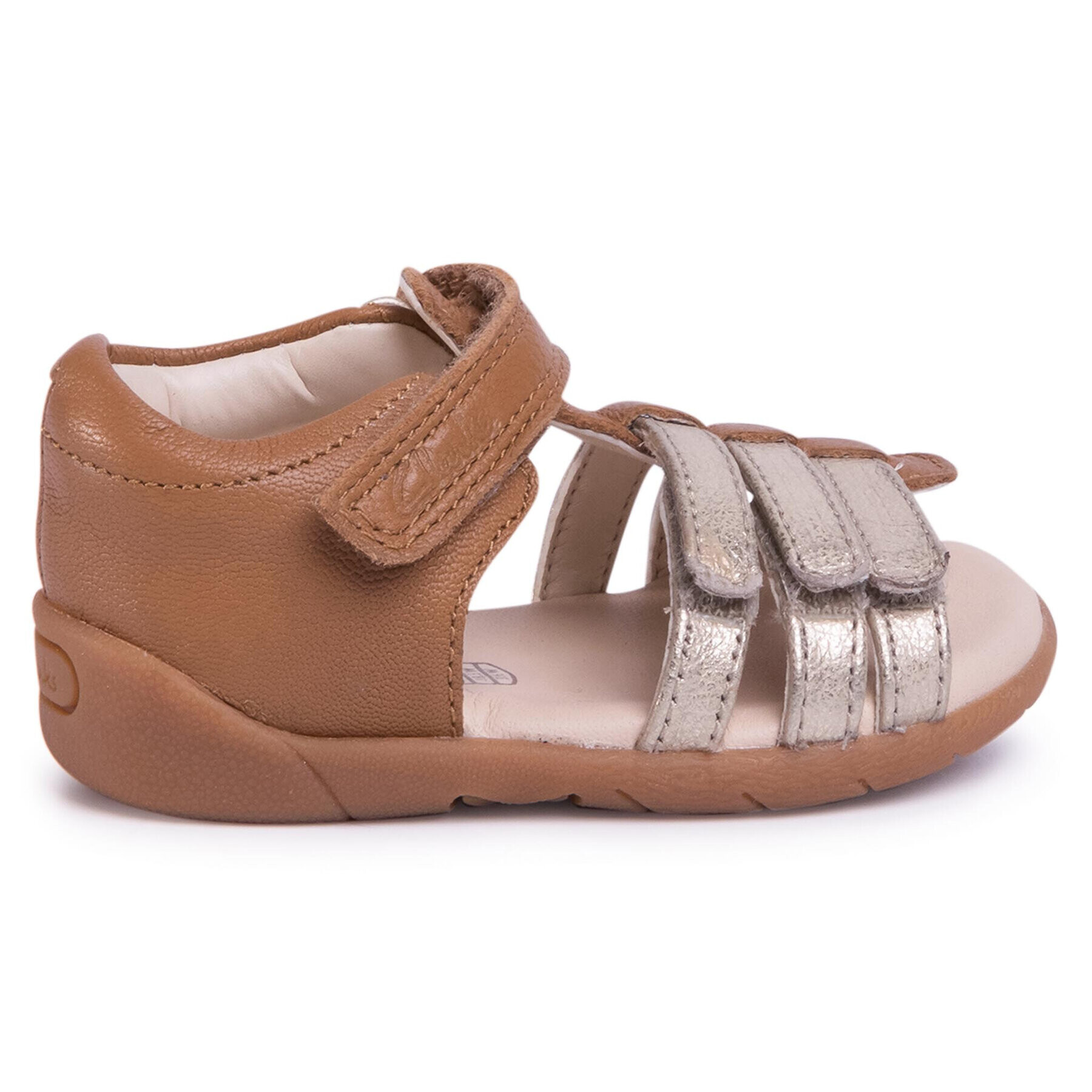 Clarks Сандали Zora Spark T 261505377 Златист - Pepit.bg
