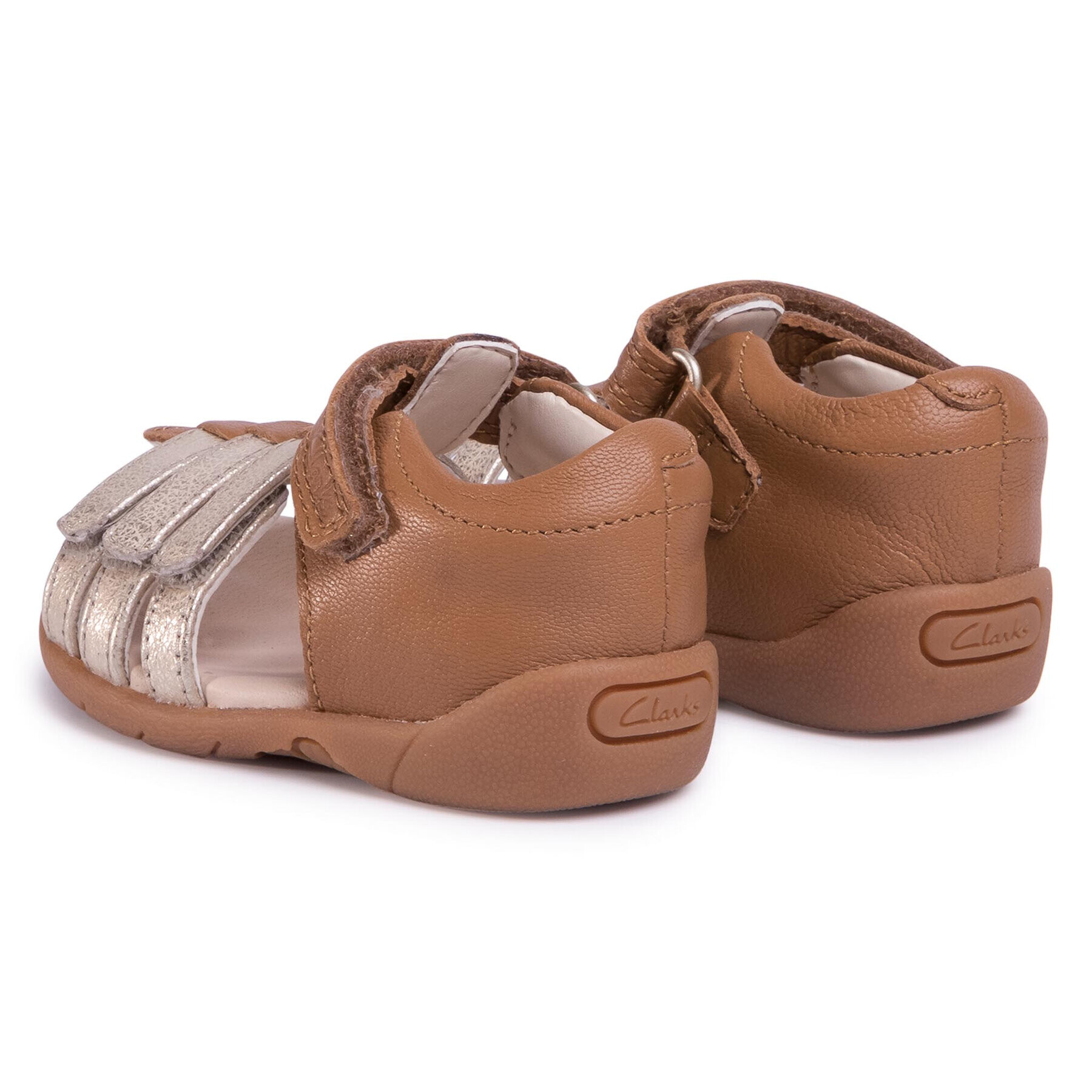 Clarks Сандали Zora Spark T 261505377 Златист - Pepit.bg