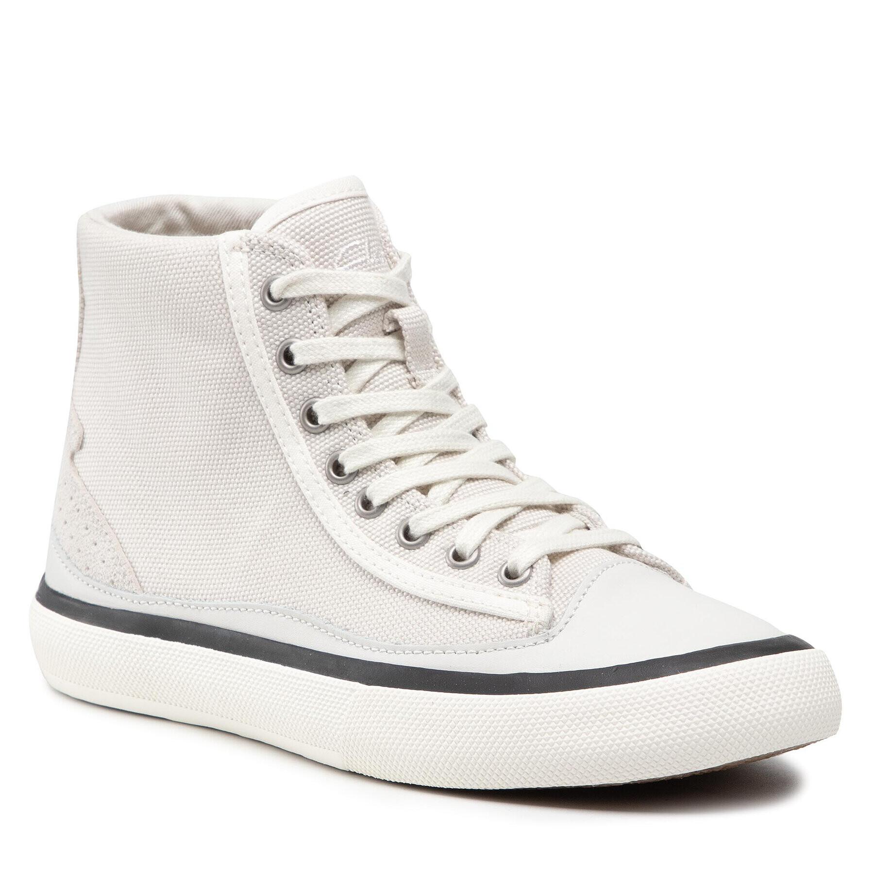 Clarks Сникърси Aceley Hi 261584384 Бял - Pepit.bg