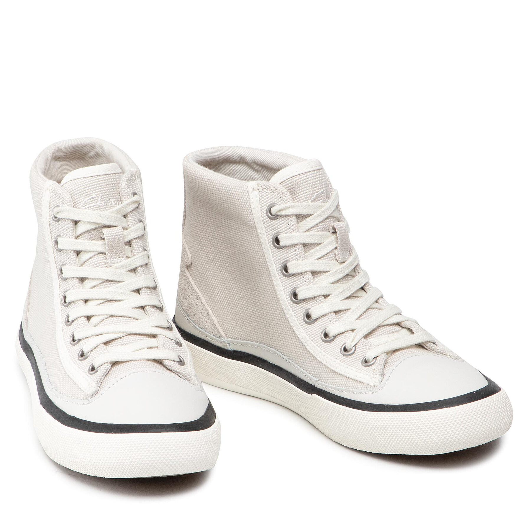 Clarks Сникърси Aceley Hi 261584384 Бял - Pepit.bg