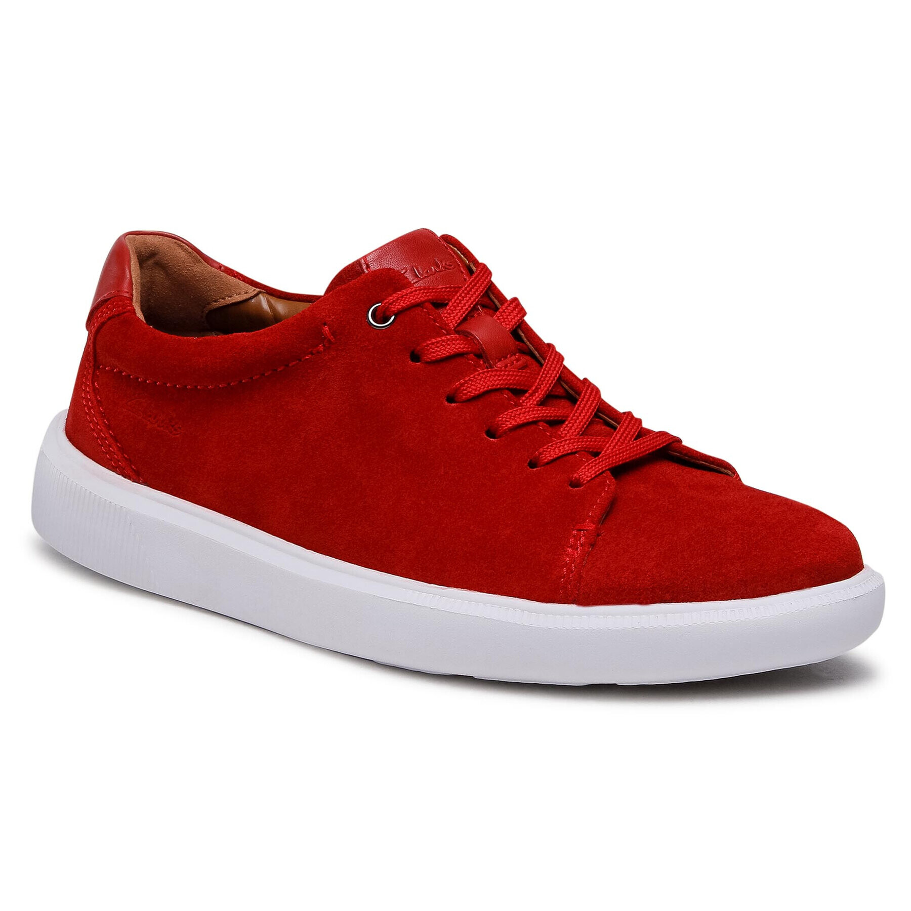 Clarks Сникърси Cambro Low 261582297 Червен - Pepit.bg