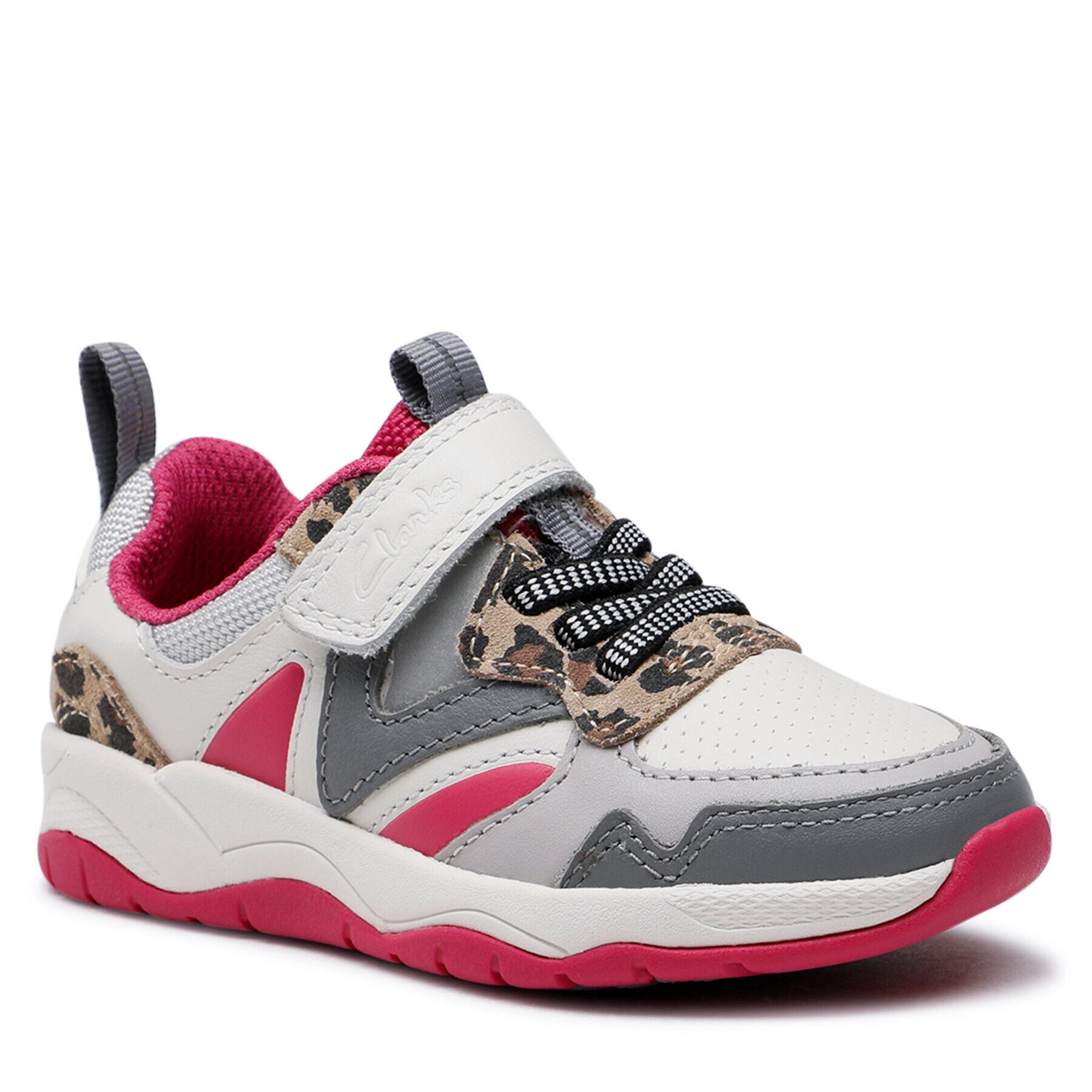 Clarks Сникърси Clowder Run K 261661186 M Бял - Pepit.bg