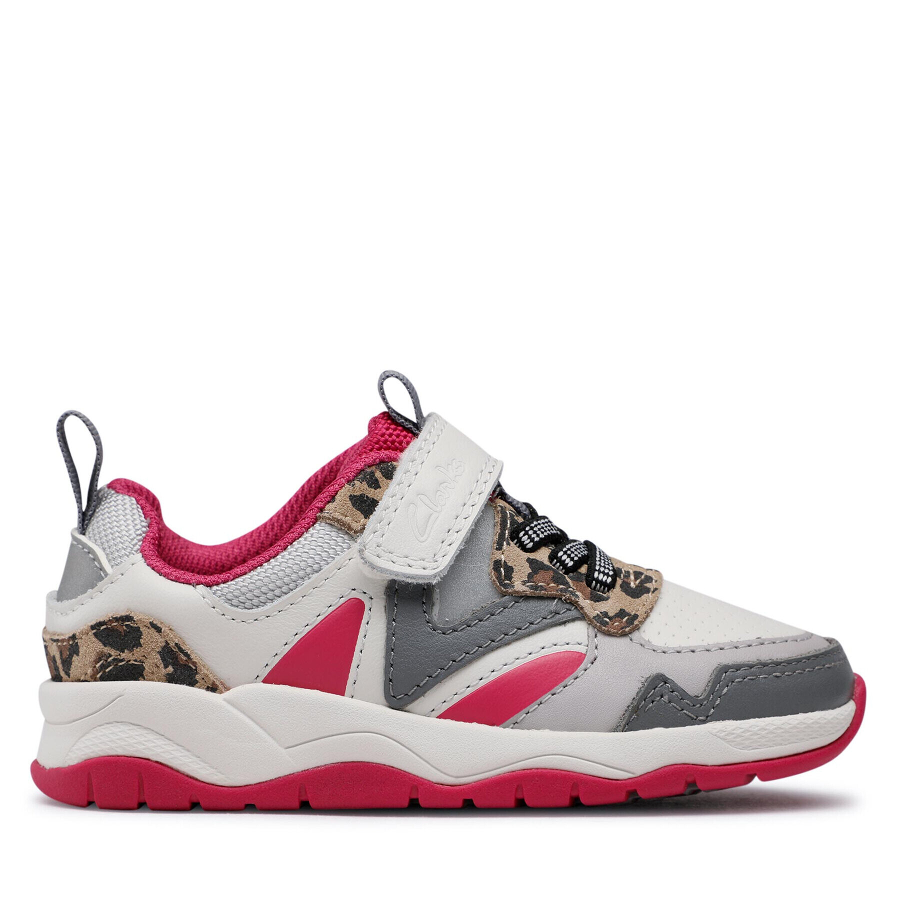 Clarks Сникърси Clowder Run K 261661186 M Бял - Pepit.bg