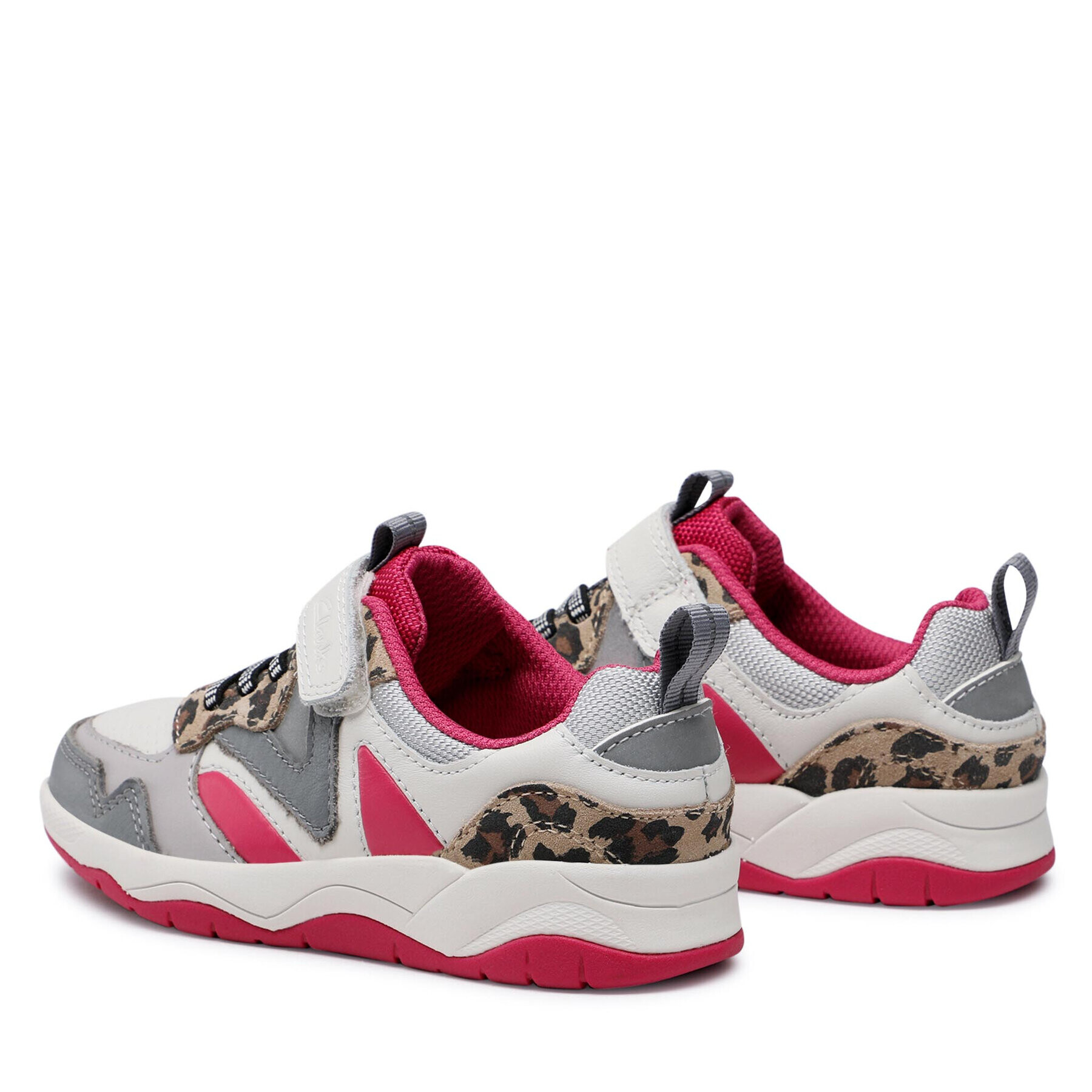 Clarks Сникърси Clowder Run K 261661186 S Бял - Pepit.bg