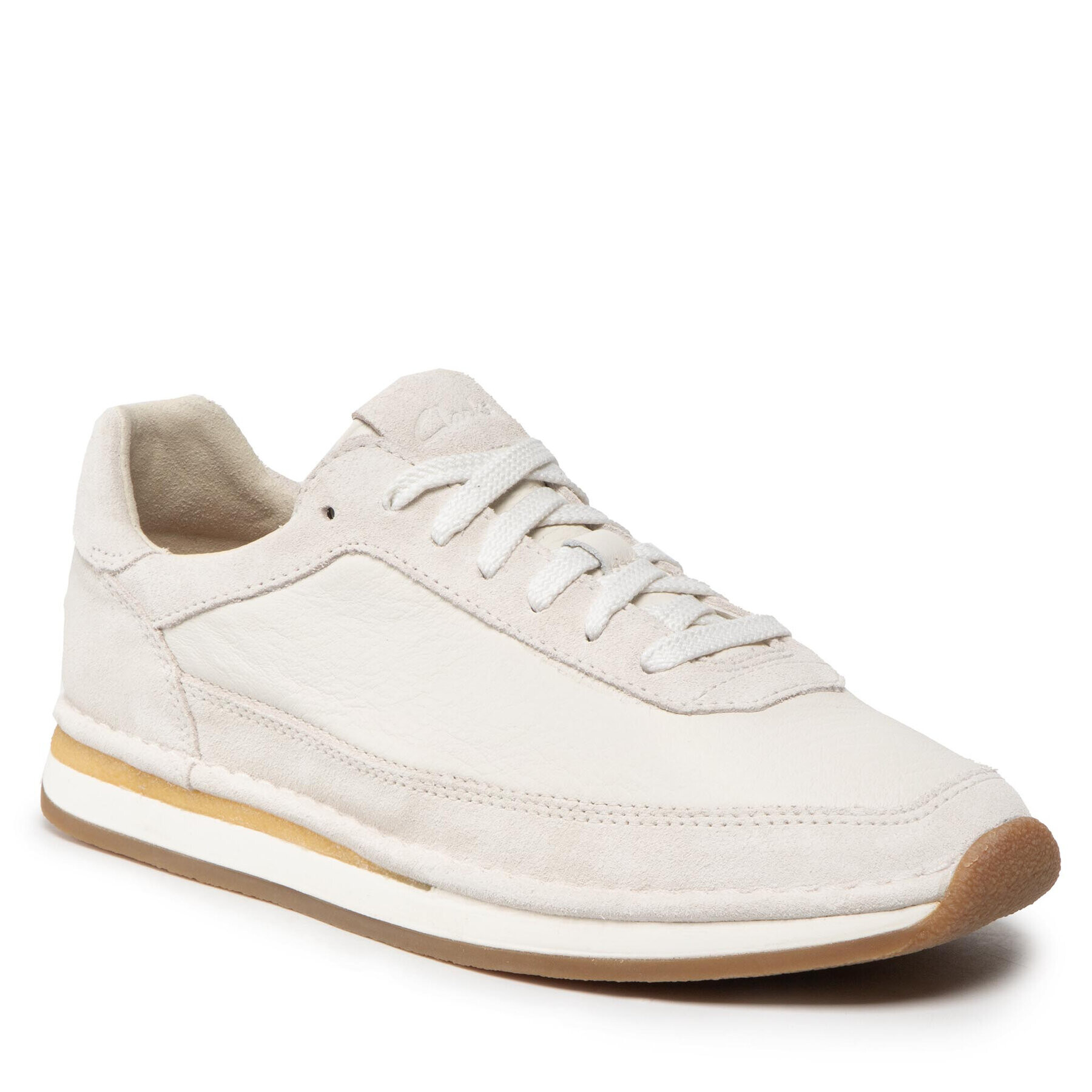 Clarks Сникърси CraftRun Lace 261577947 Бял - Pepit.bg