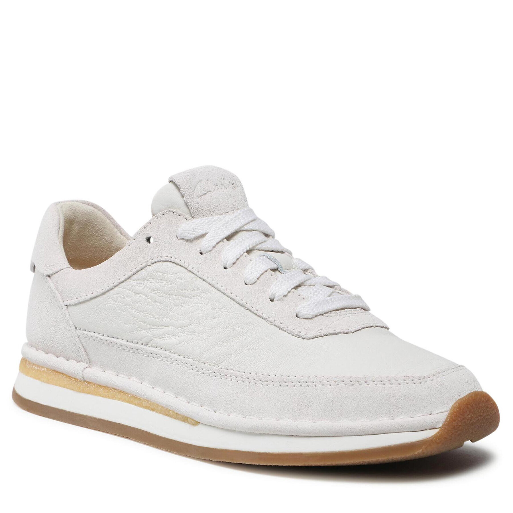 Clarks Сникърси CraftRun Lace 261589694 Бял - Pepit.bg