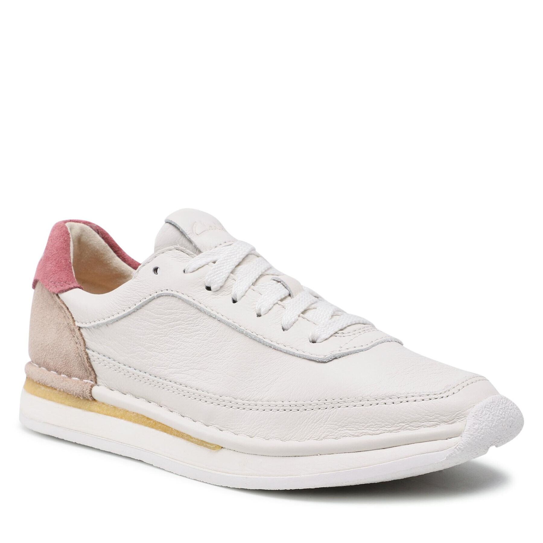 Clarks Сникърси CraftRun Lace 261612674 Бял - Pepit.bg