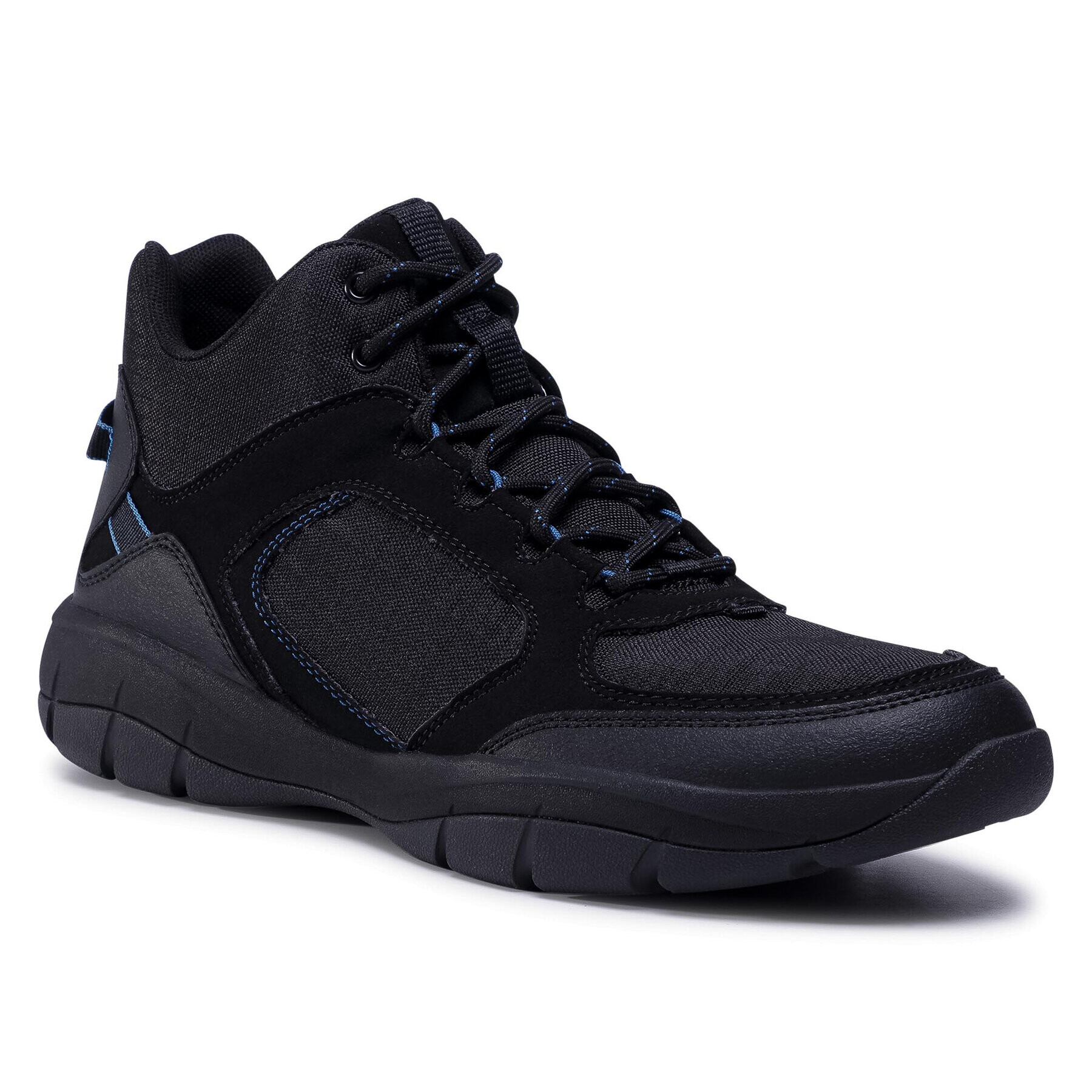 Clarks Сникърси Ervin Mid 261536227 Черен - Pepit.bg