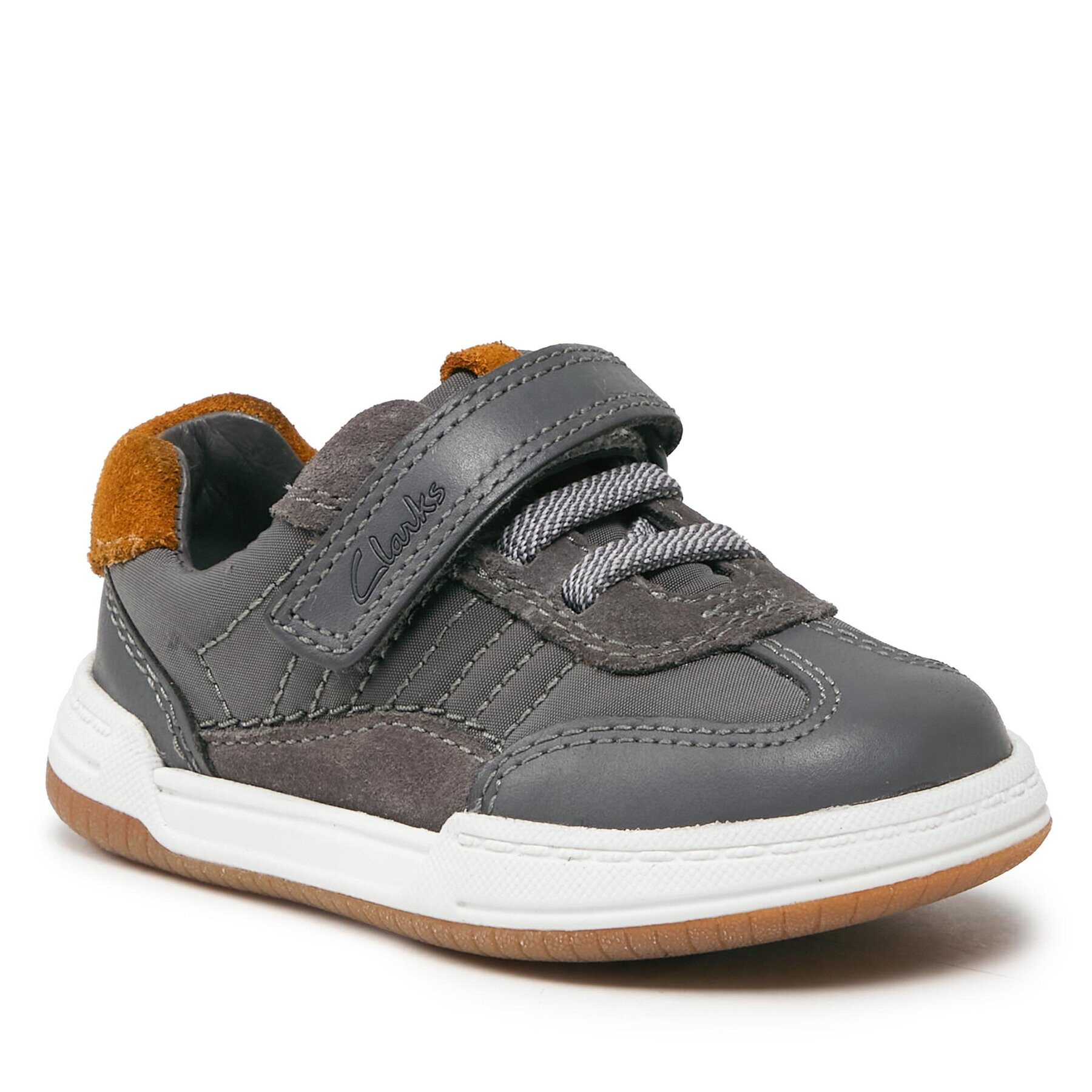 Clarks Сникърси Fawn Family 261751286 Сив - Pepit.bg