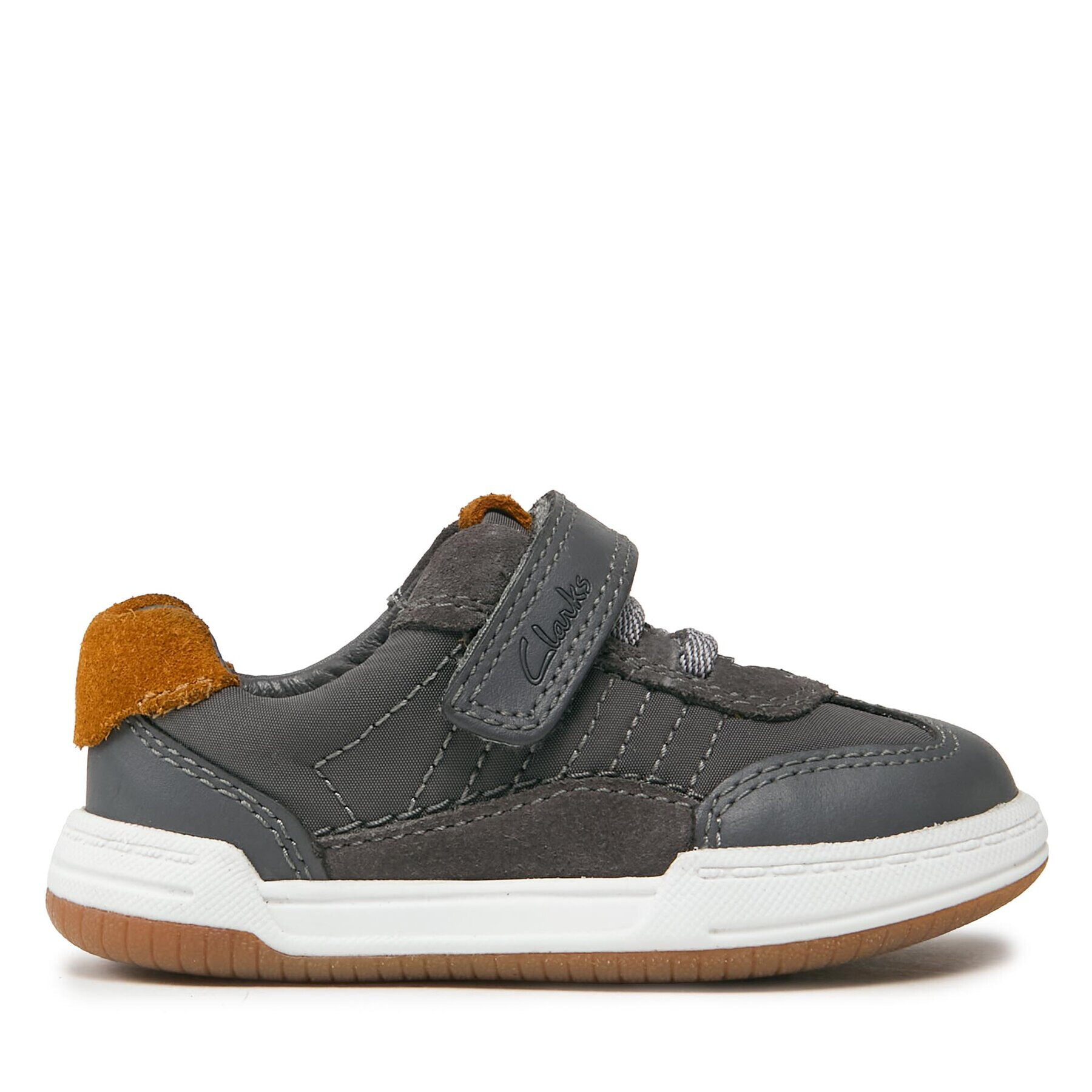 Clarks Сникърси Fawn Family 261751286 Сив - Pepit.bg