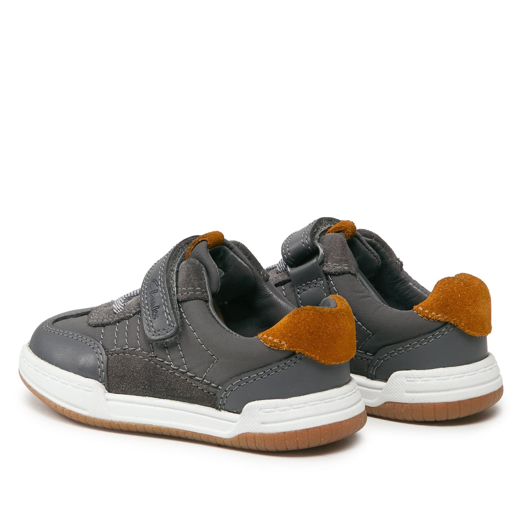 Clarks Сникърси Fawn Family 261751286 Сив - Pepit.bg