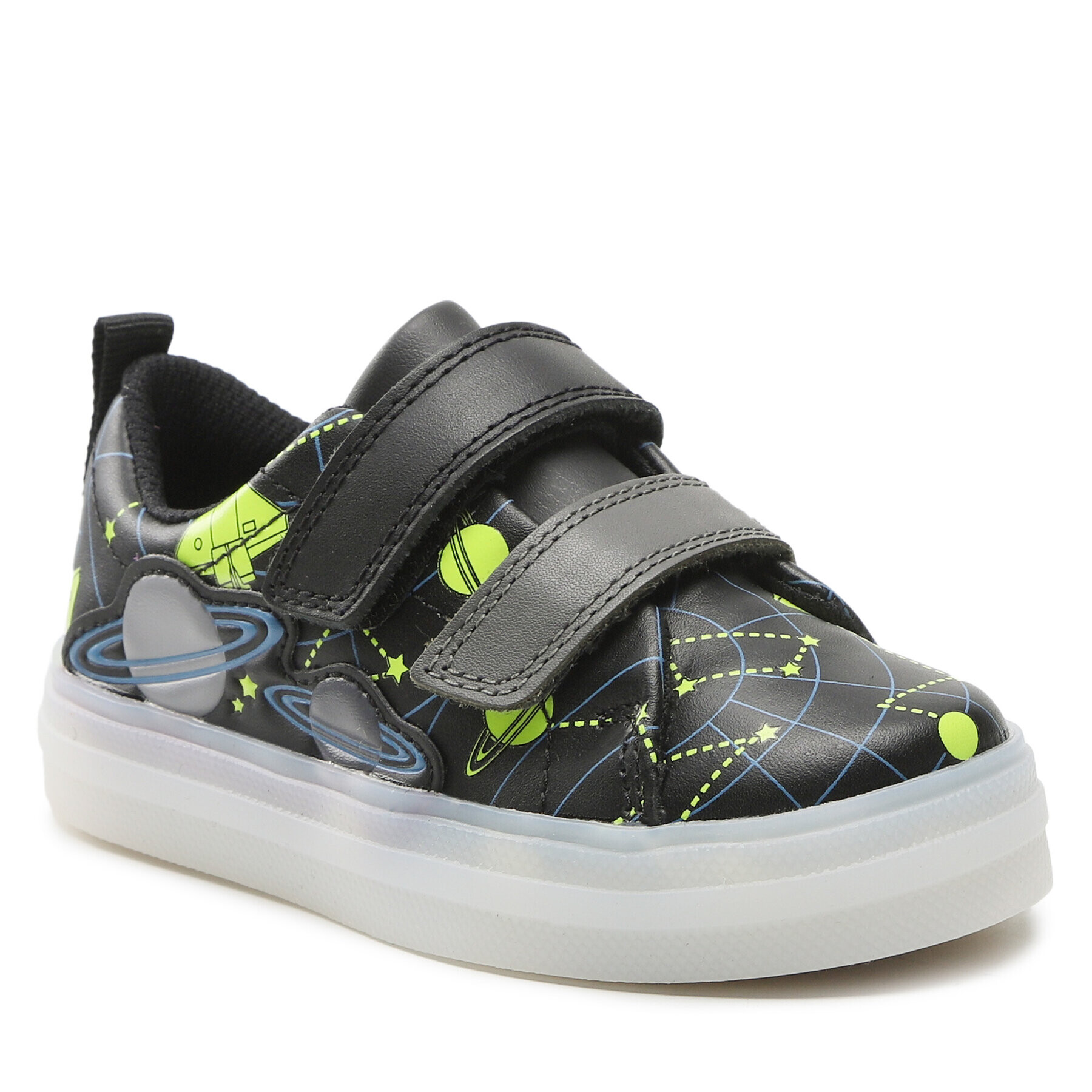 Clarks Сникърси Flare Cosmo K 261649407 Черен - Pepit.bg