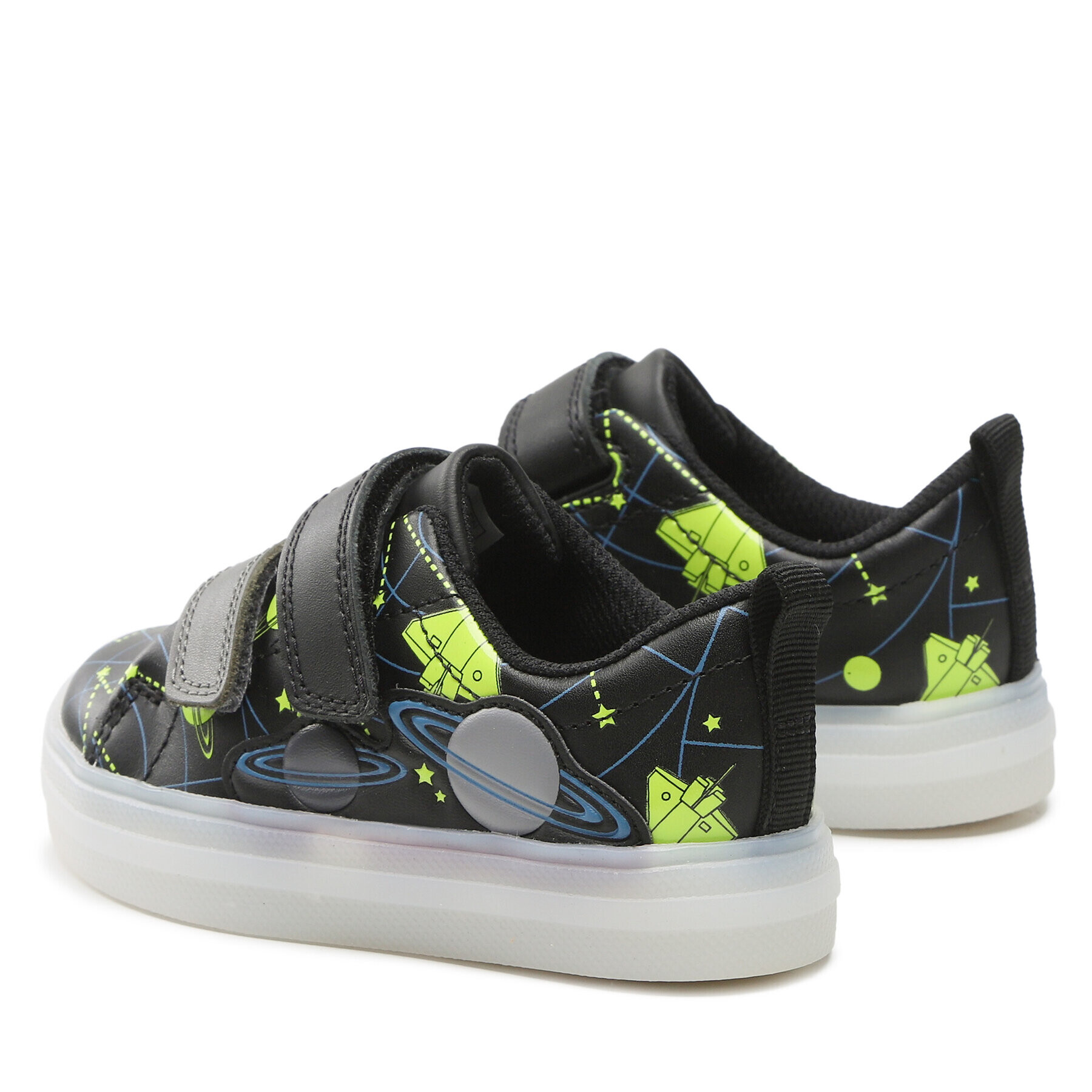 Clarks Сникърси Flare Cosmo K 261649407 Черен - Pepit.bg