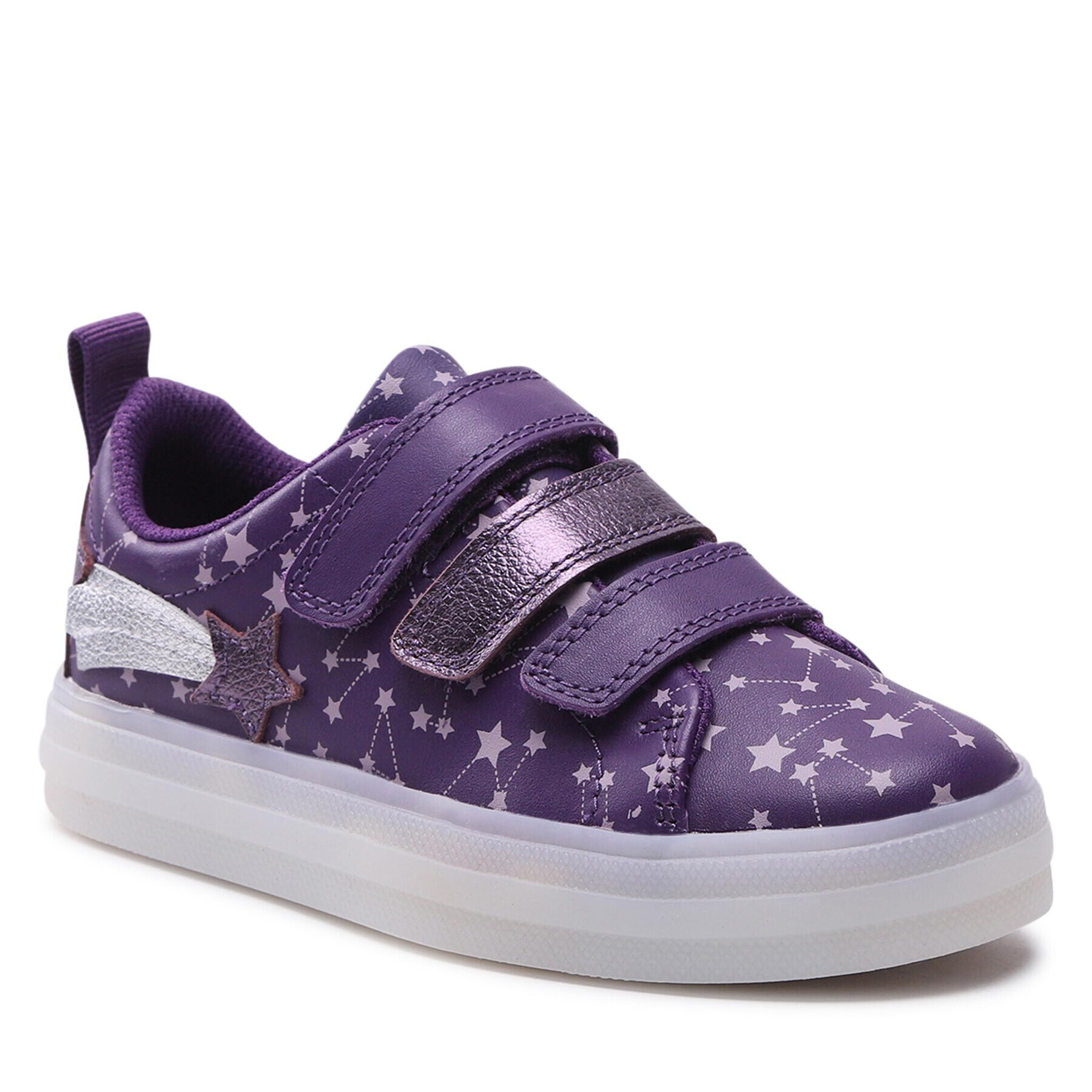 Clarks Сникърси Flare Fly K. 261648096 S Виолетов - Pepit.bg