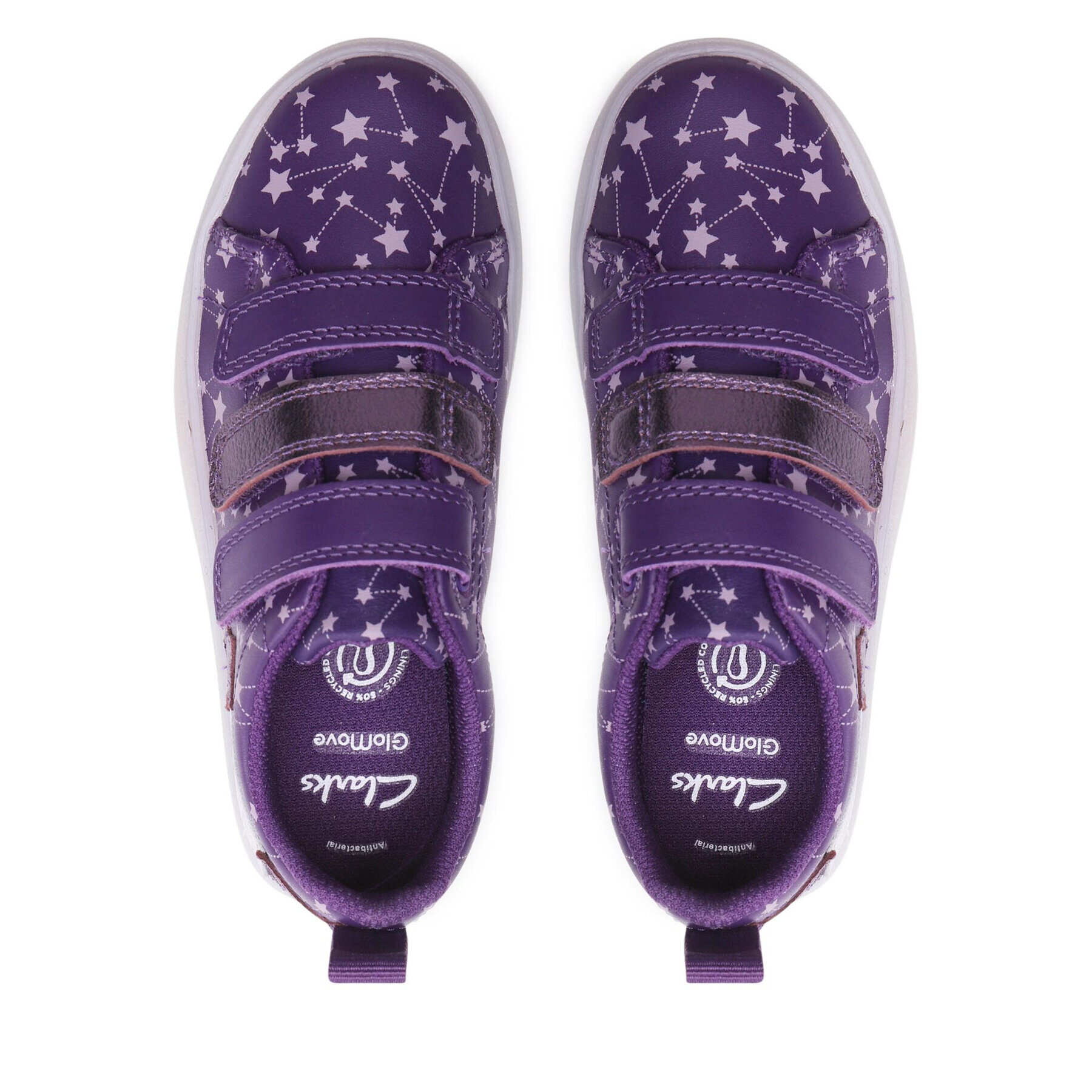 Clarks Сникърси Flare Fly K. 261648096 S Виолетов - Pepit.bg