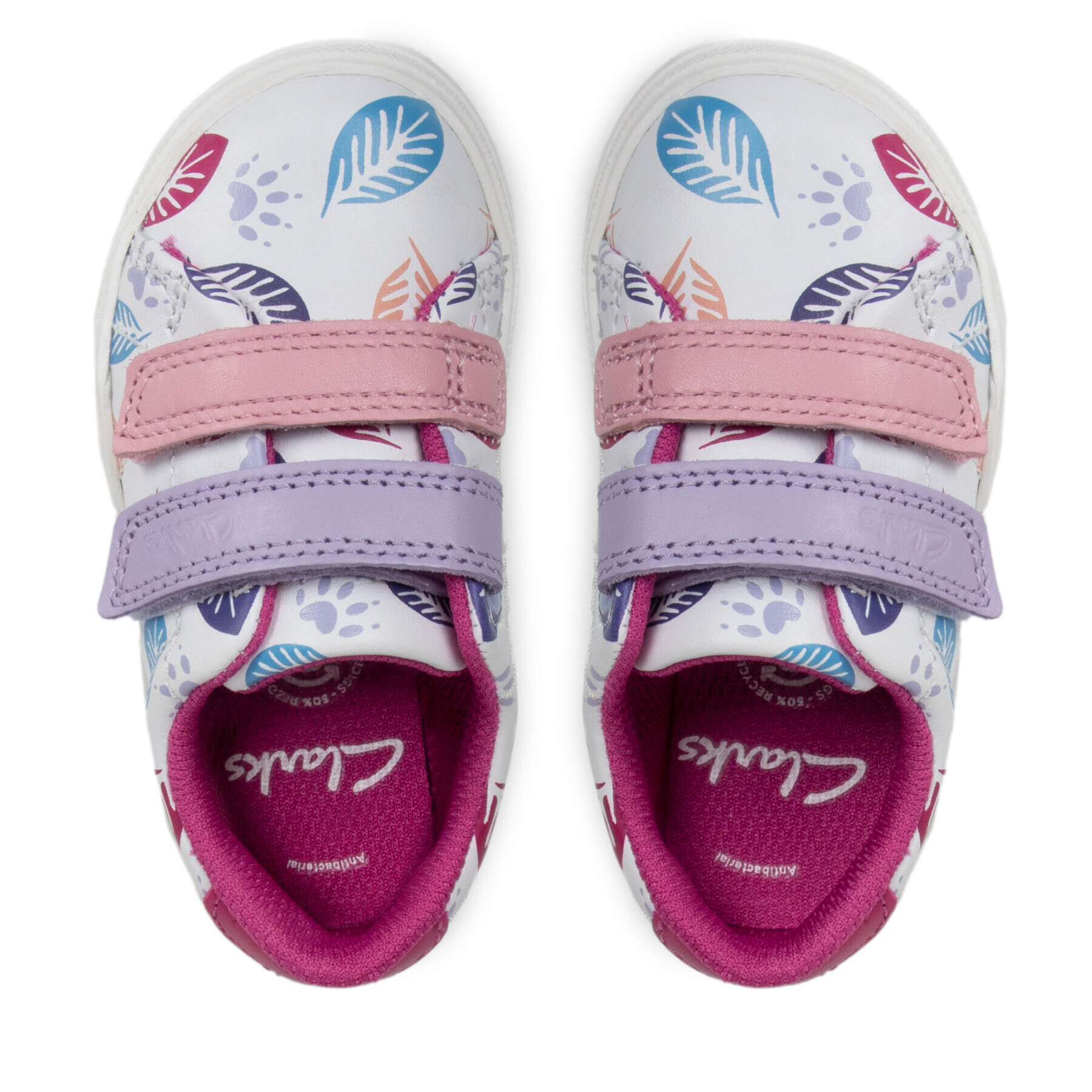 Clarks Сникърси Nova Early T 261623406 Бял - Pepit.bg