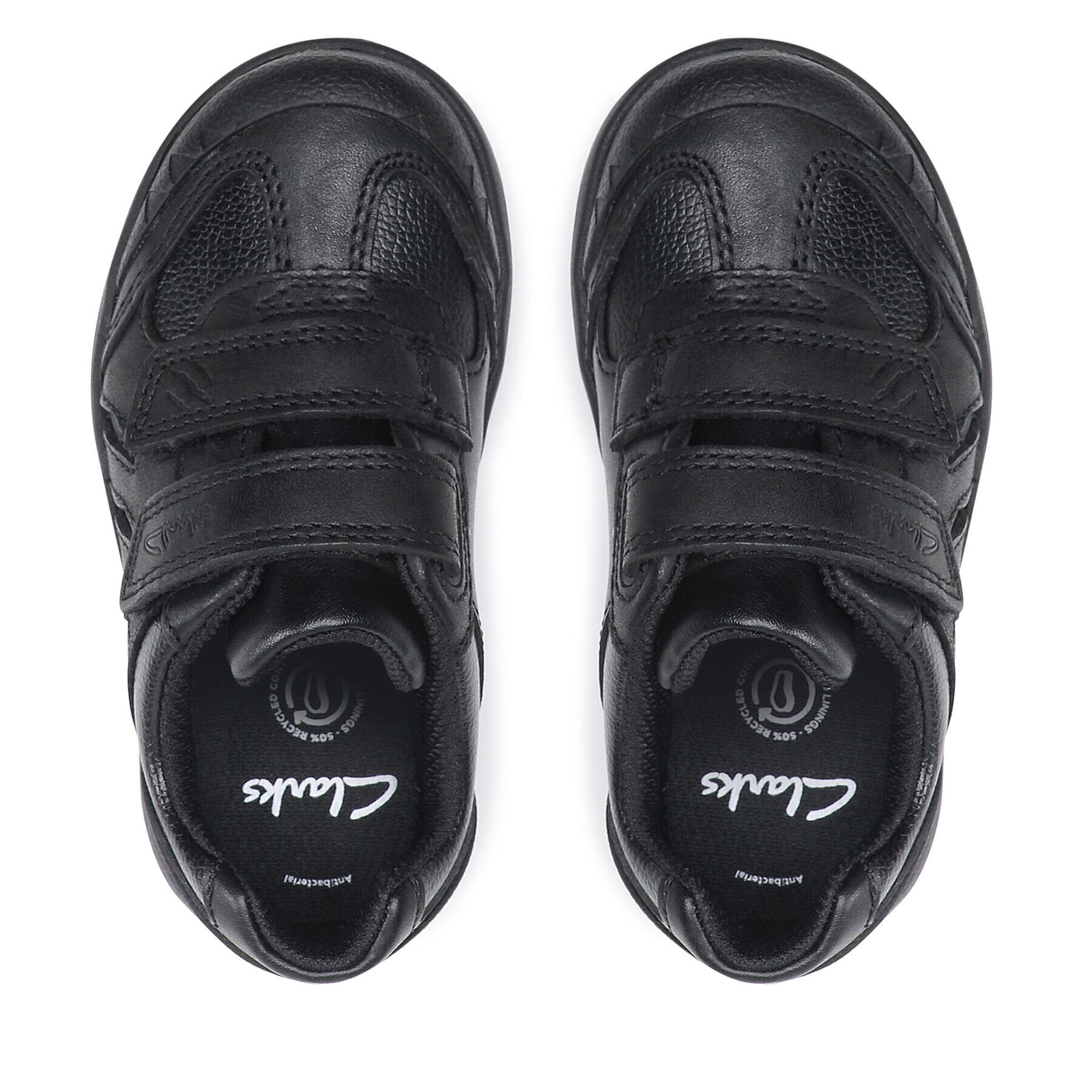 Clarks Сникърси Rex Stride T 261614397 Черен - Pepit.bg