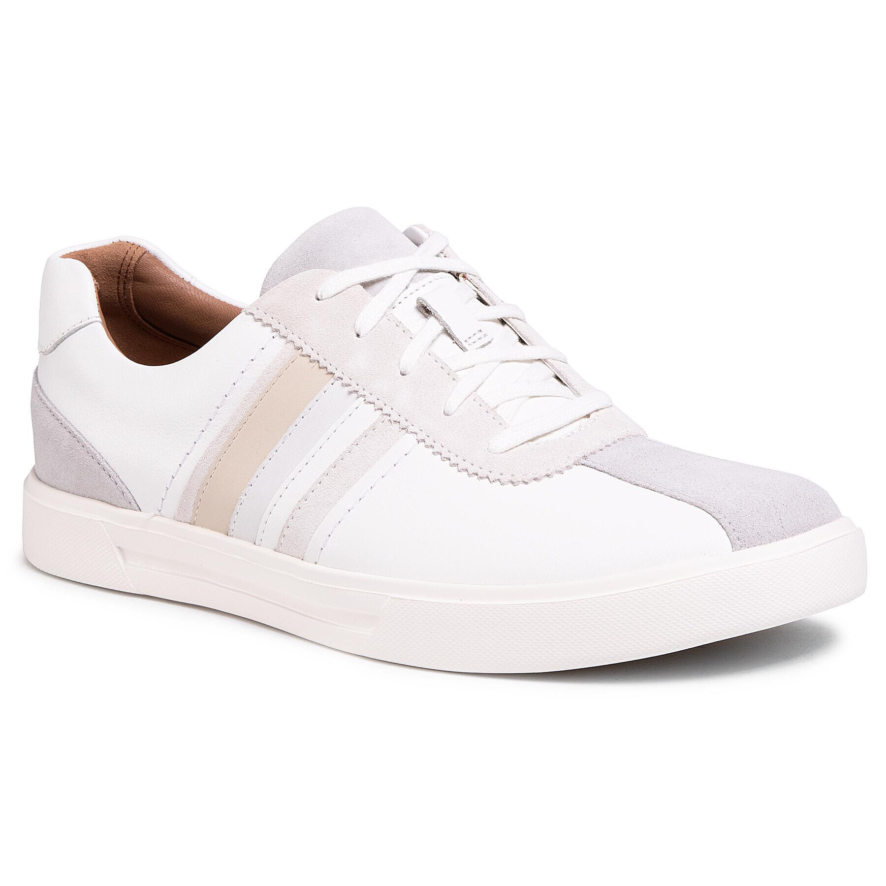 Clarks Сникърси Un Costa Band 261505517 Бял - Pepit.bg