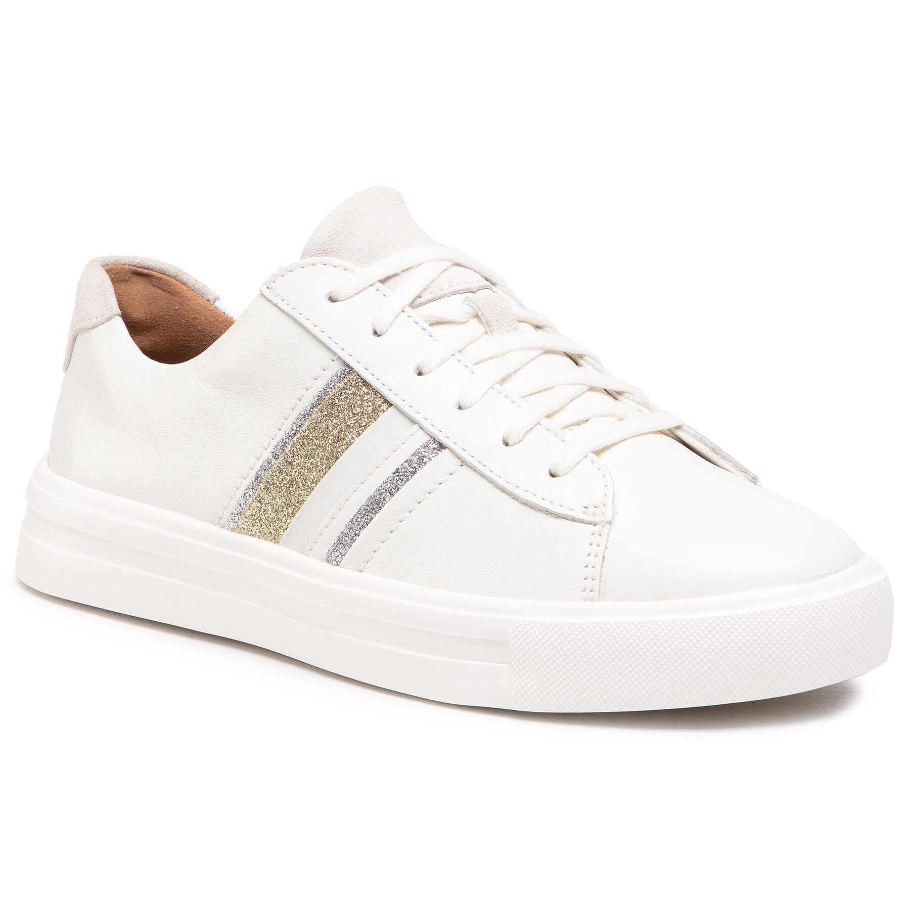 Clarks Сникърси Un Maui Band 261528254 Бял - Pepit.bg