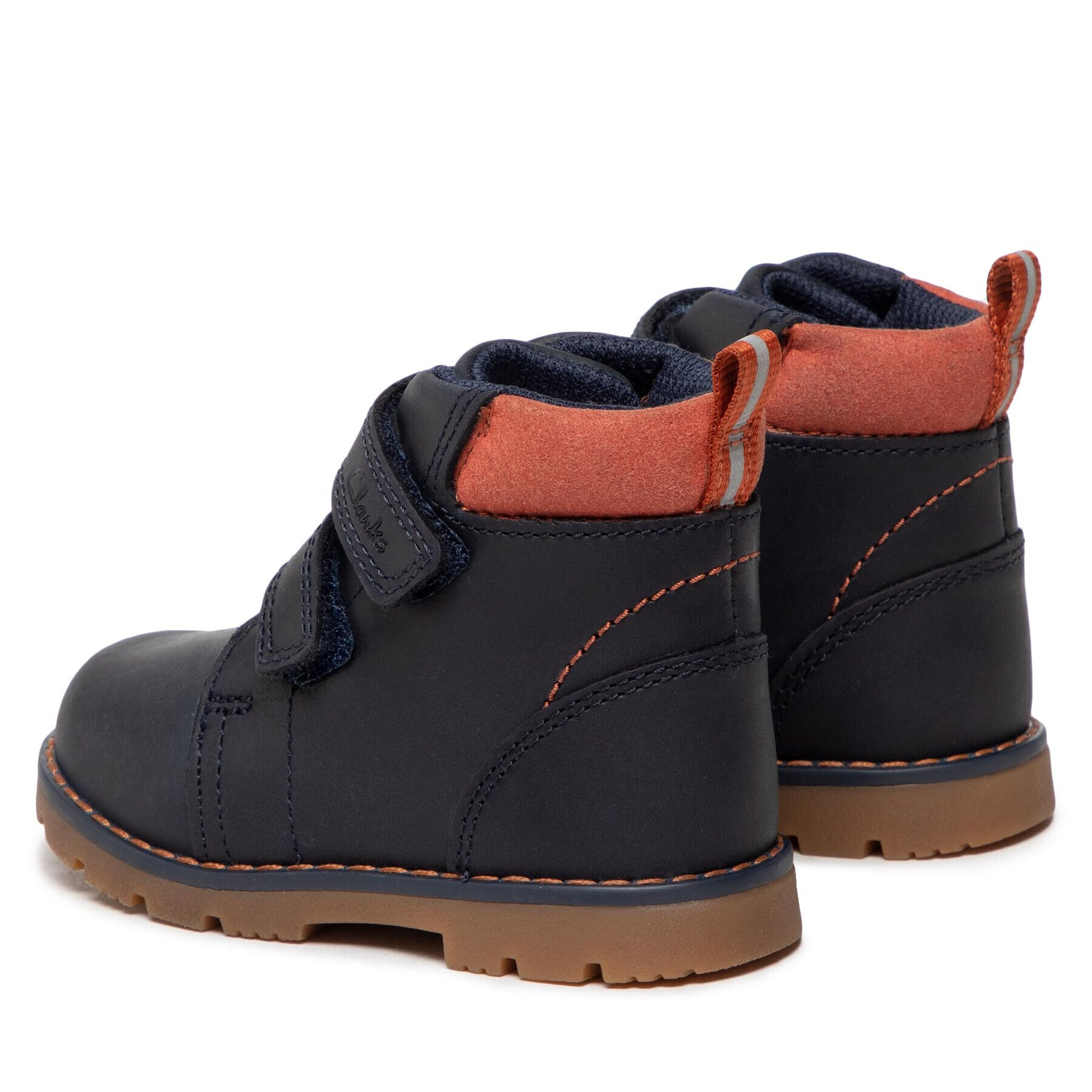 Clarks Зимни обувки Heath Strap T 261692667 Тъмносин - Pepit.bg