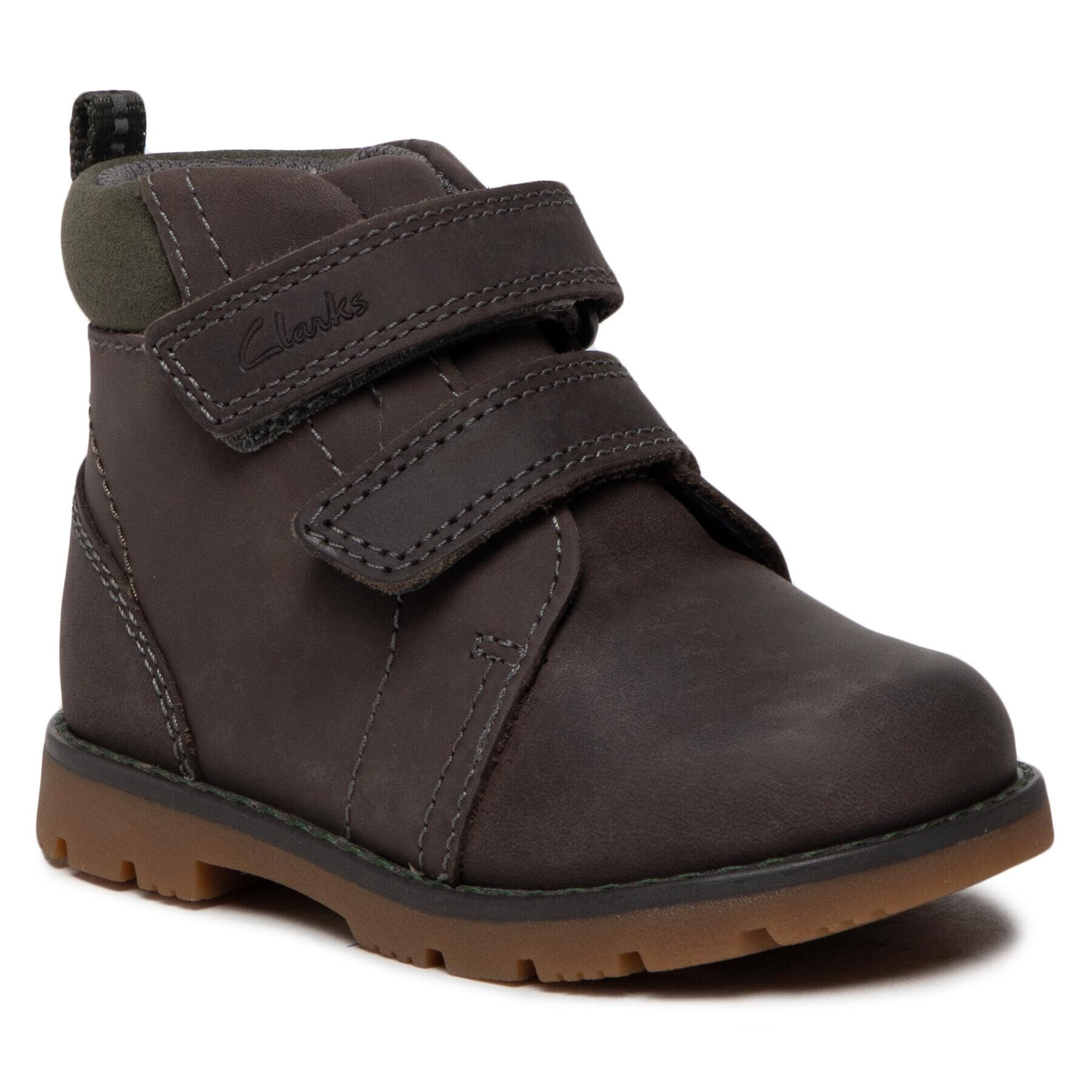 Clarks Зимни обувки Heath Strap T 261692677 Сив - Pepit.bg