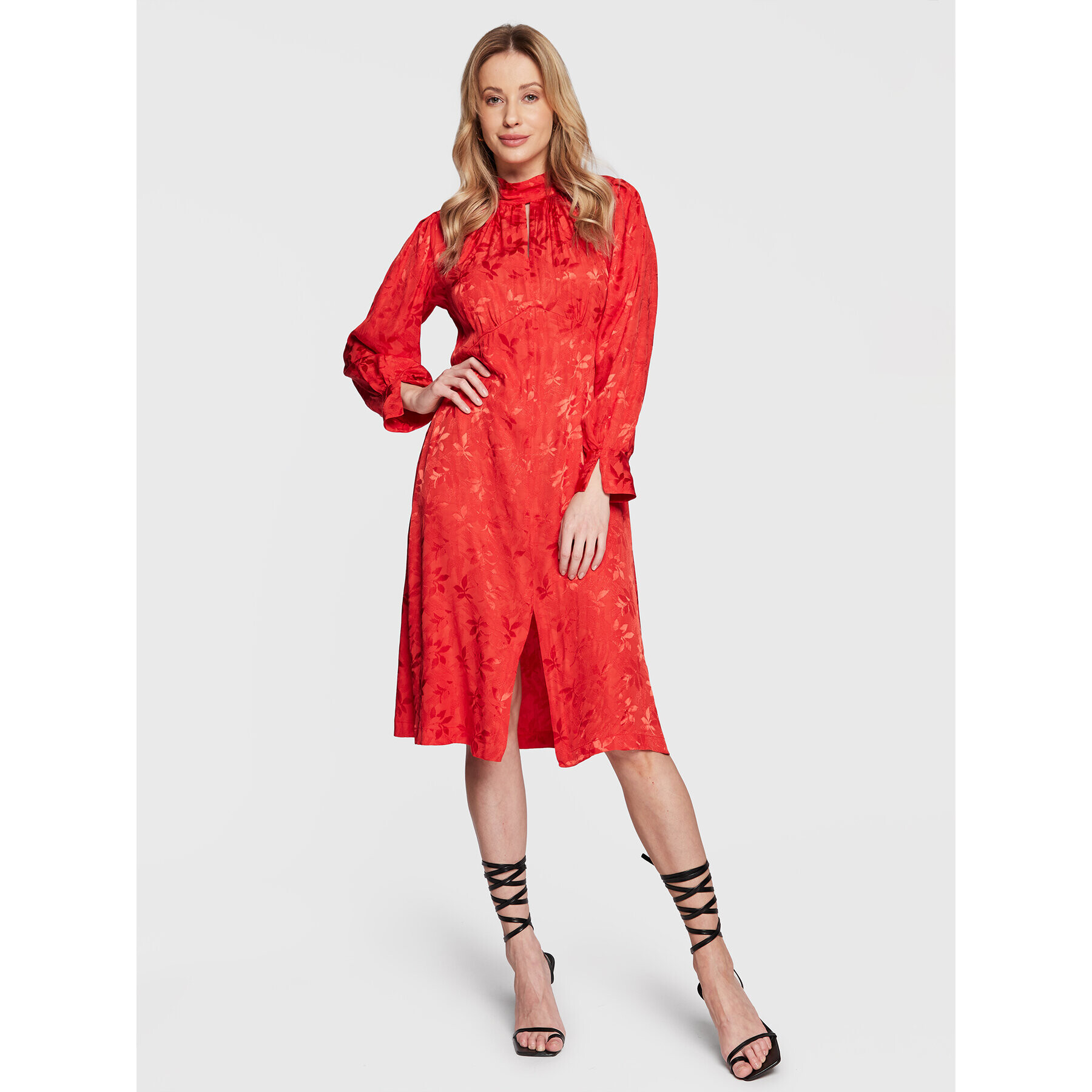 Closet London Ежедневна рокля D8228 Червен Regular Fit - Pepit.bg