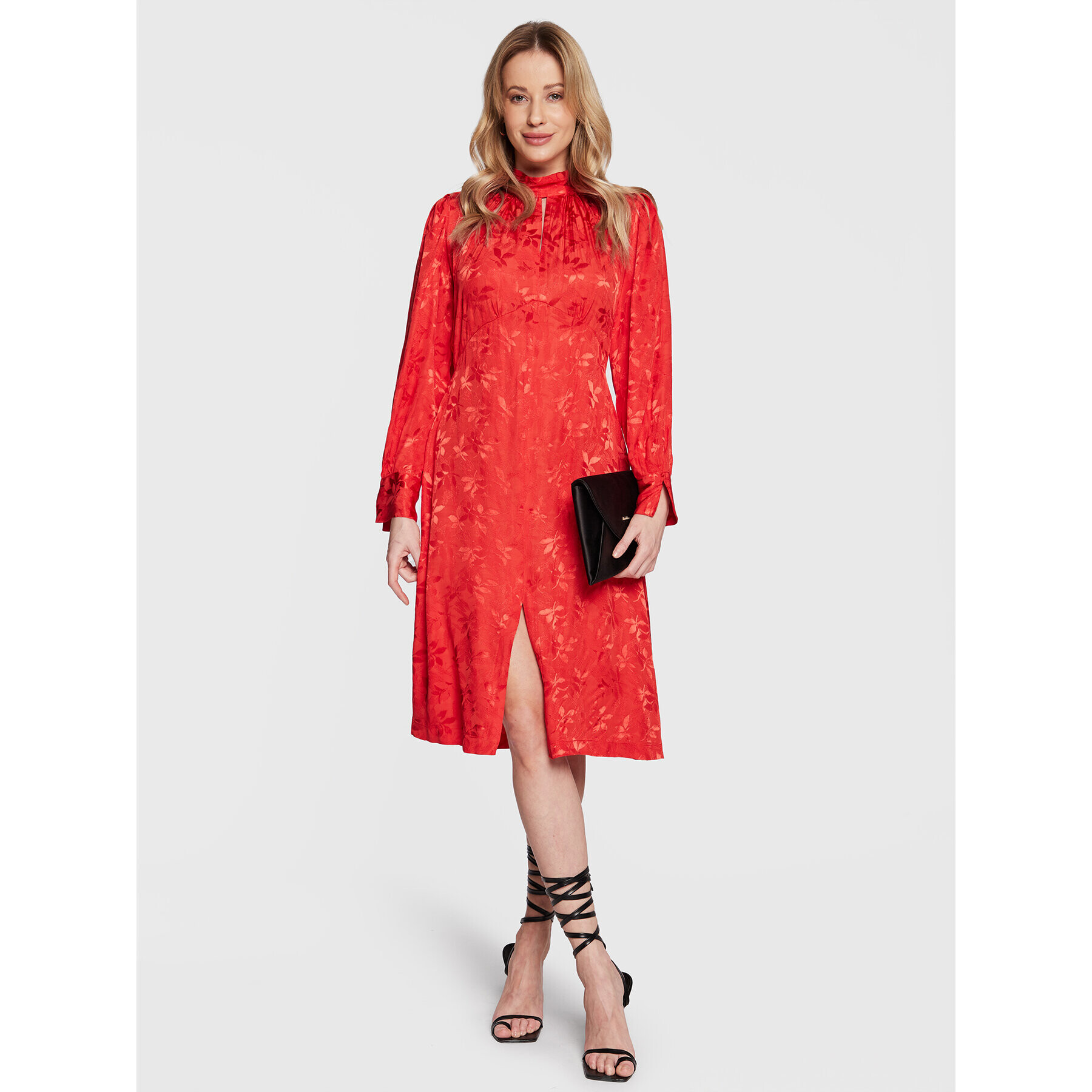 Closet London Ежедневна рокля D8228 Червен Regular Fit - Pepit.bg