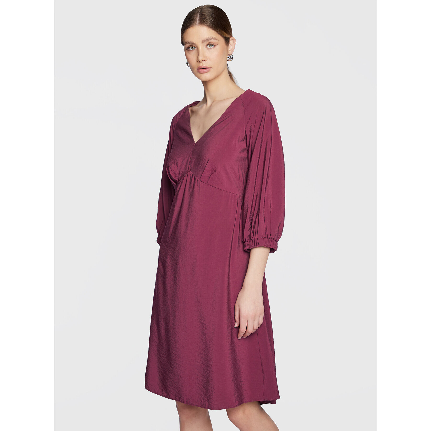 Closet London Ежедневна рокля D8422 Бордо Regular Fit - Pepit.bg