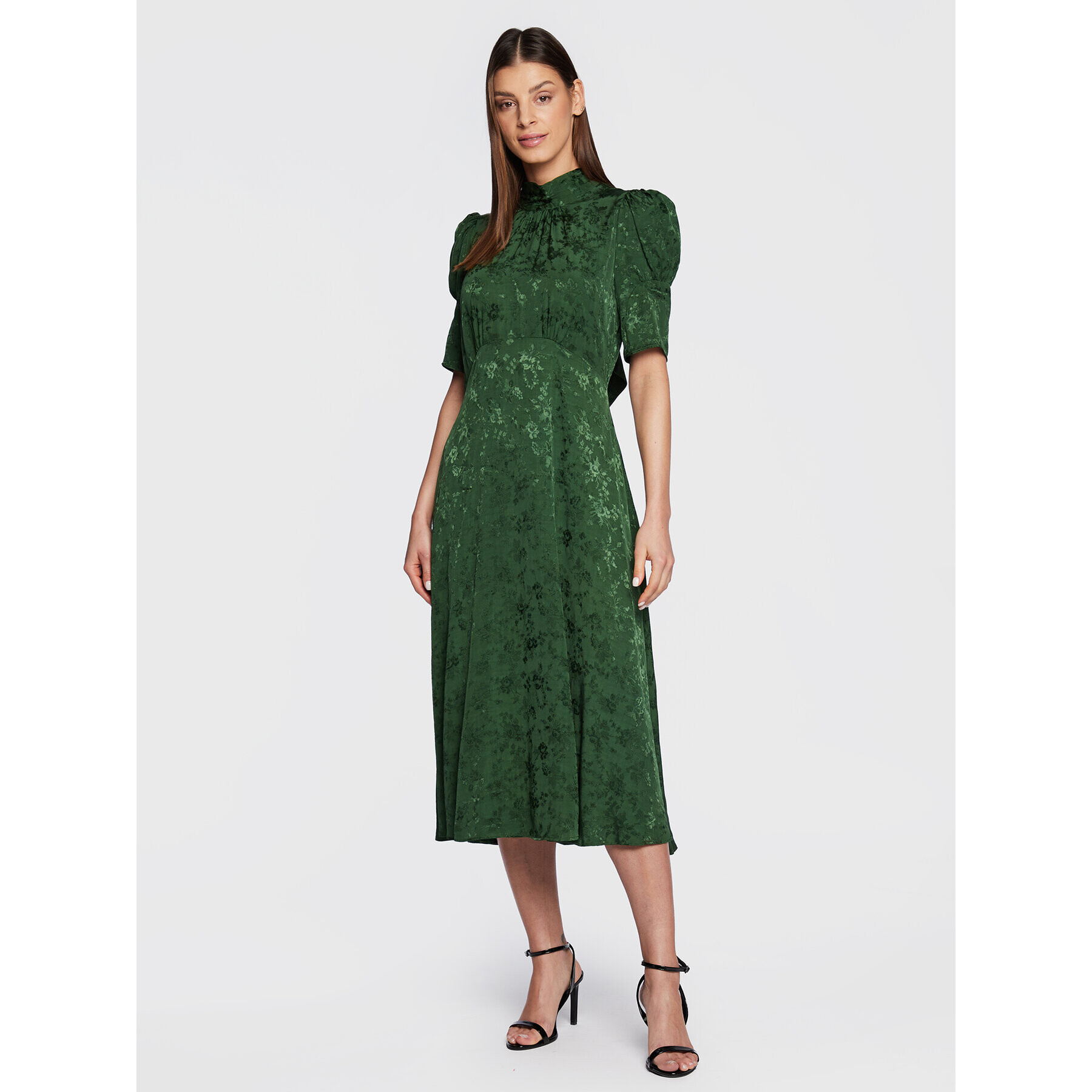 Closet London Ежедневна рокля D8508 Зелен Regular Fit - Pepit.bg