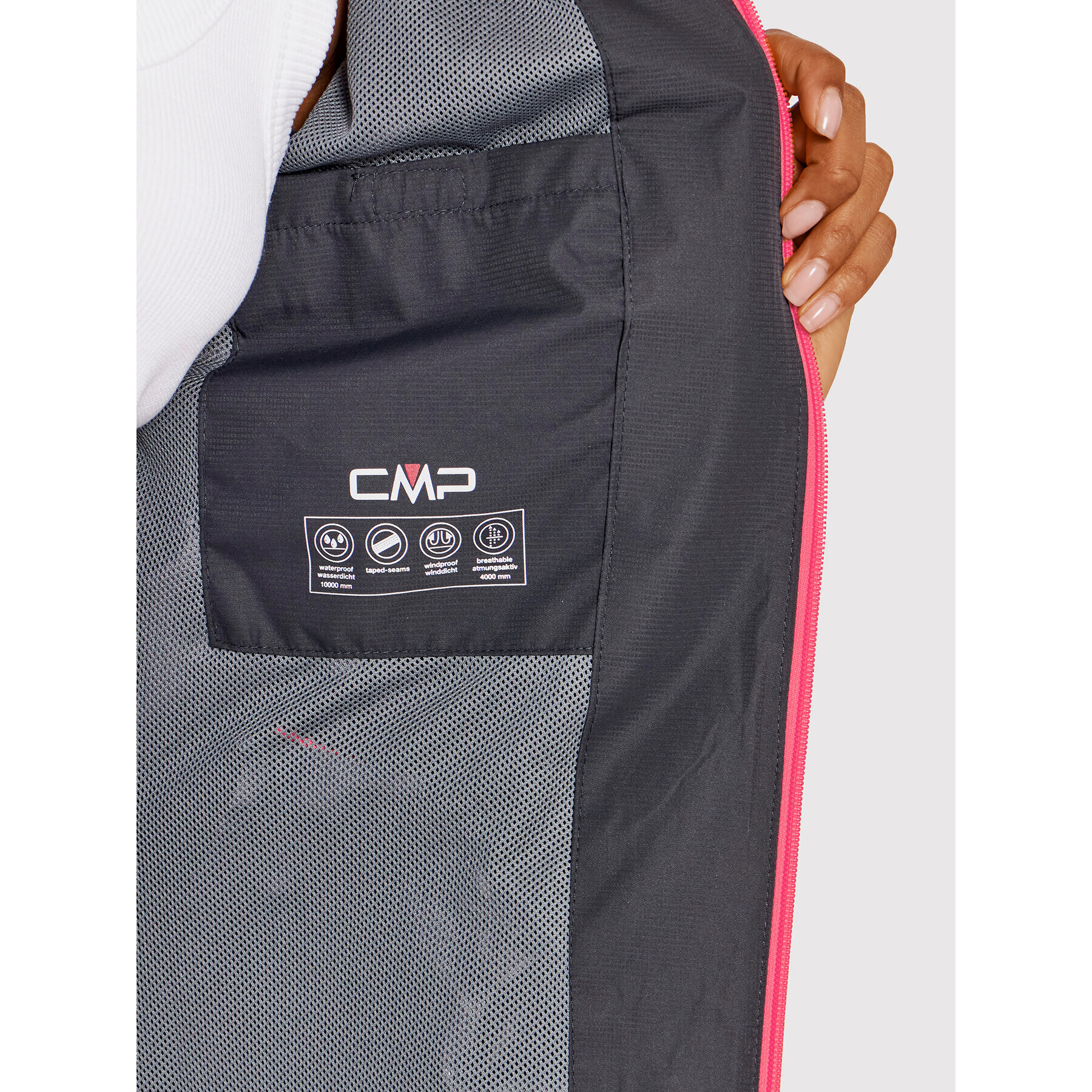 CMP Яке за дъжд 39X6636 Сив Regular Fit - Pepit.bg