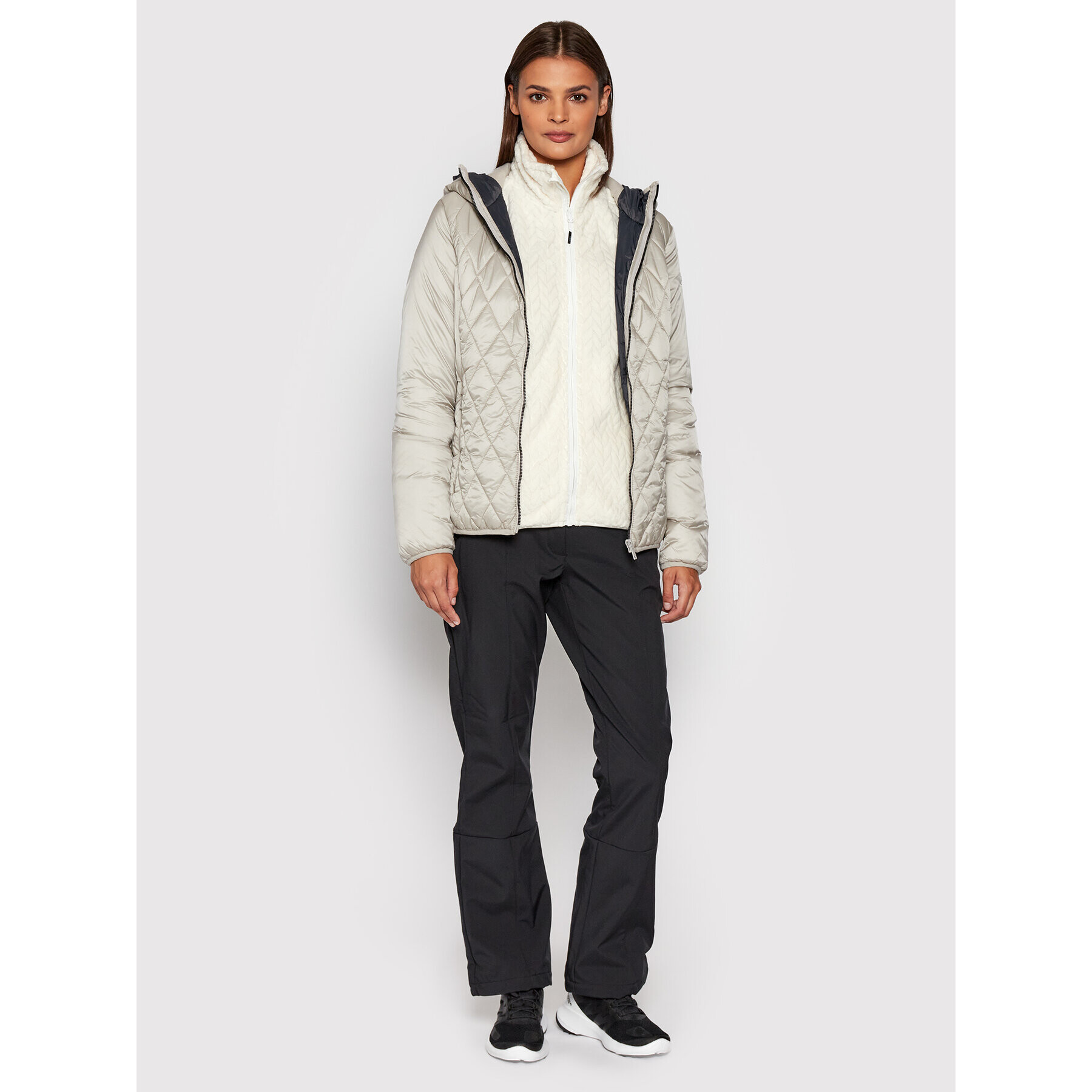 CMP Пухено яке 31K2816 Сив Regular Fit - Pepit.bg