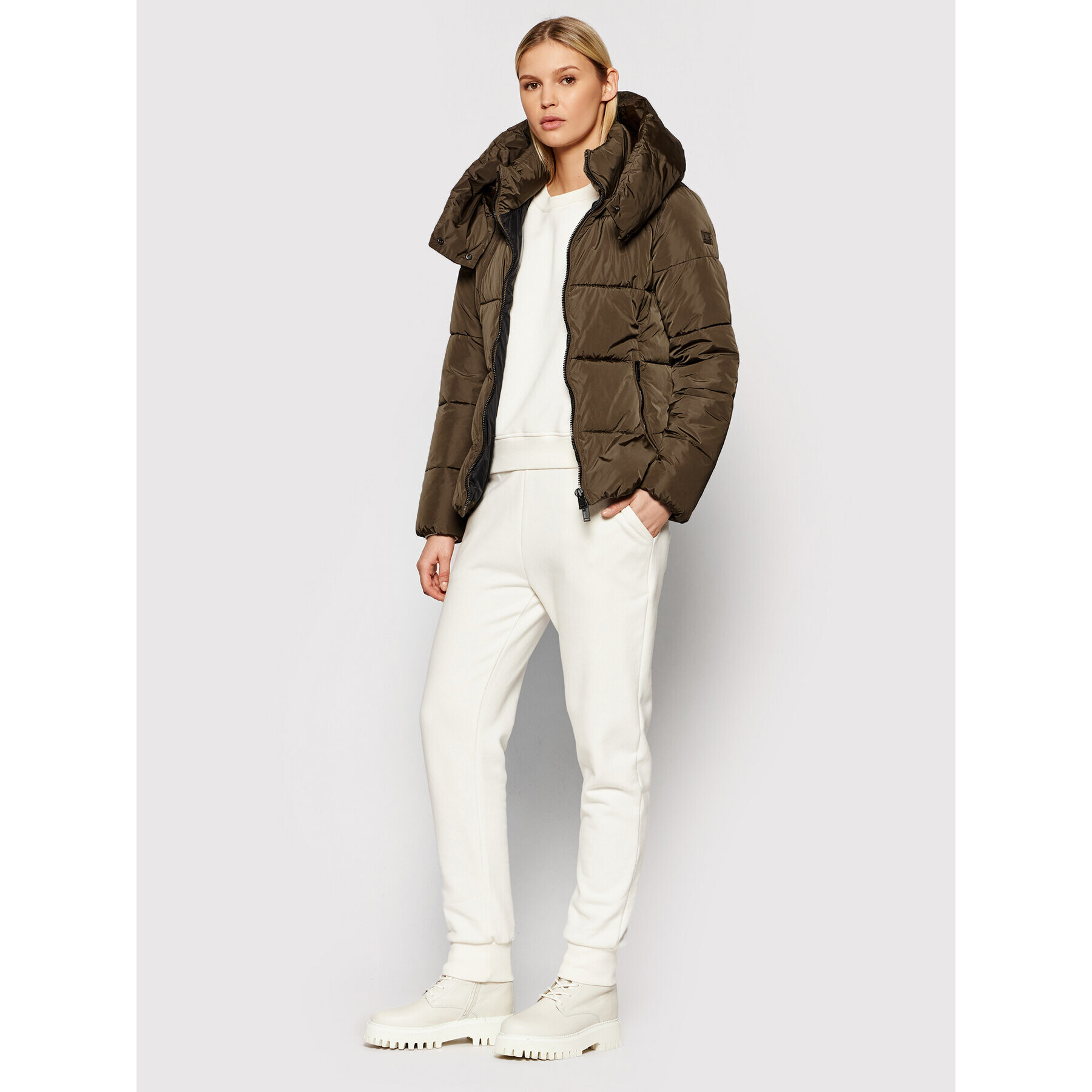 CMP Пухено яке 31K2836 Кафяв Regular Fit - Pepit.bg