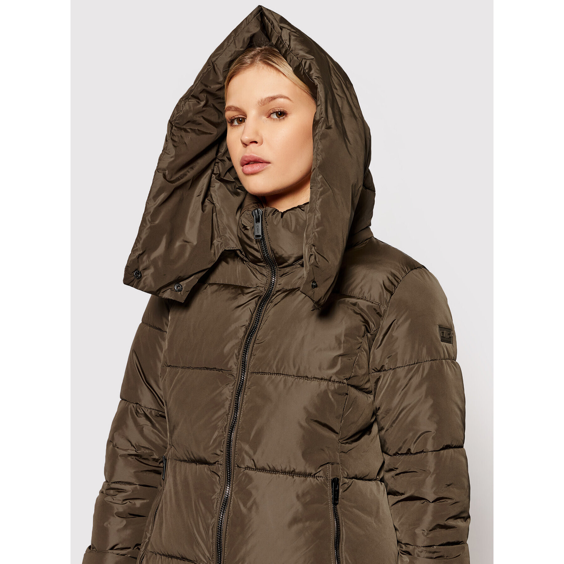 CMP Пухено яке 31K2836 Кафяв Regular Fit - Pepit.bg