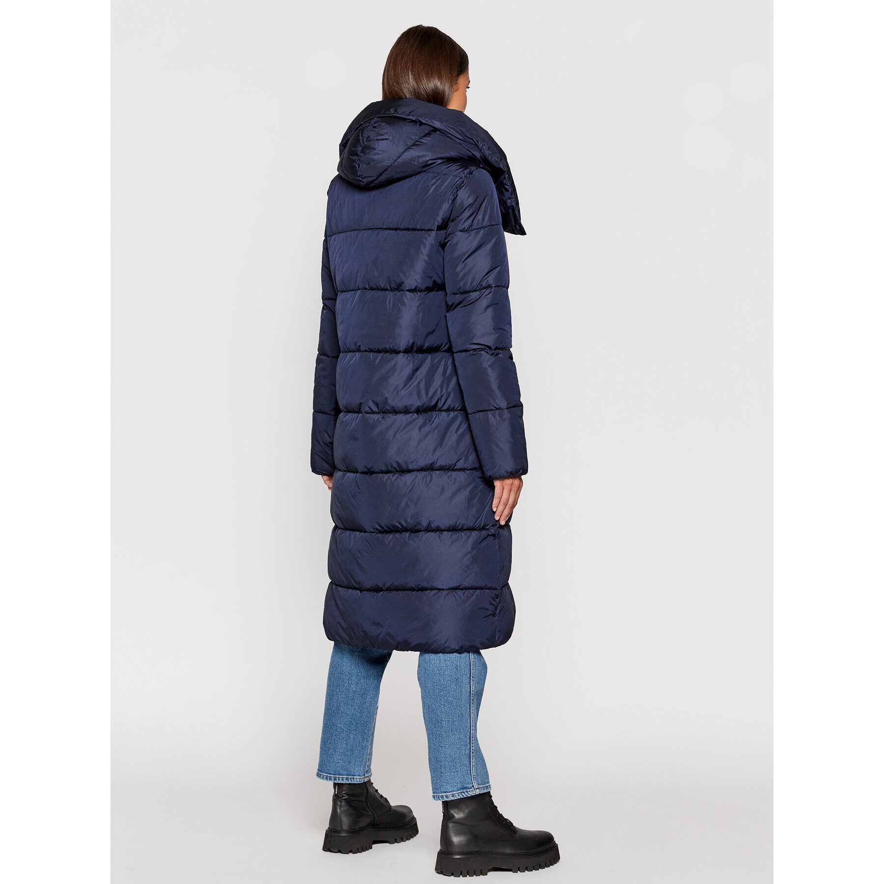 CMP Пухено яке 31K2846 Тъмносин Regular Fit - Pepit.bg