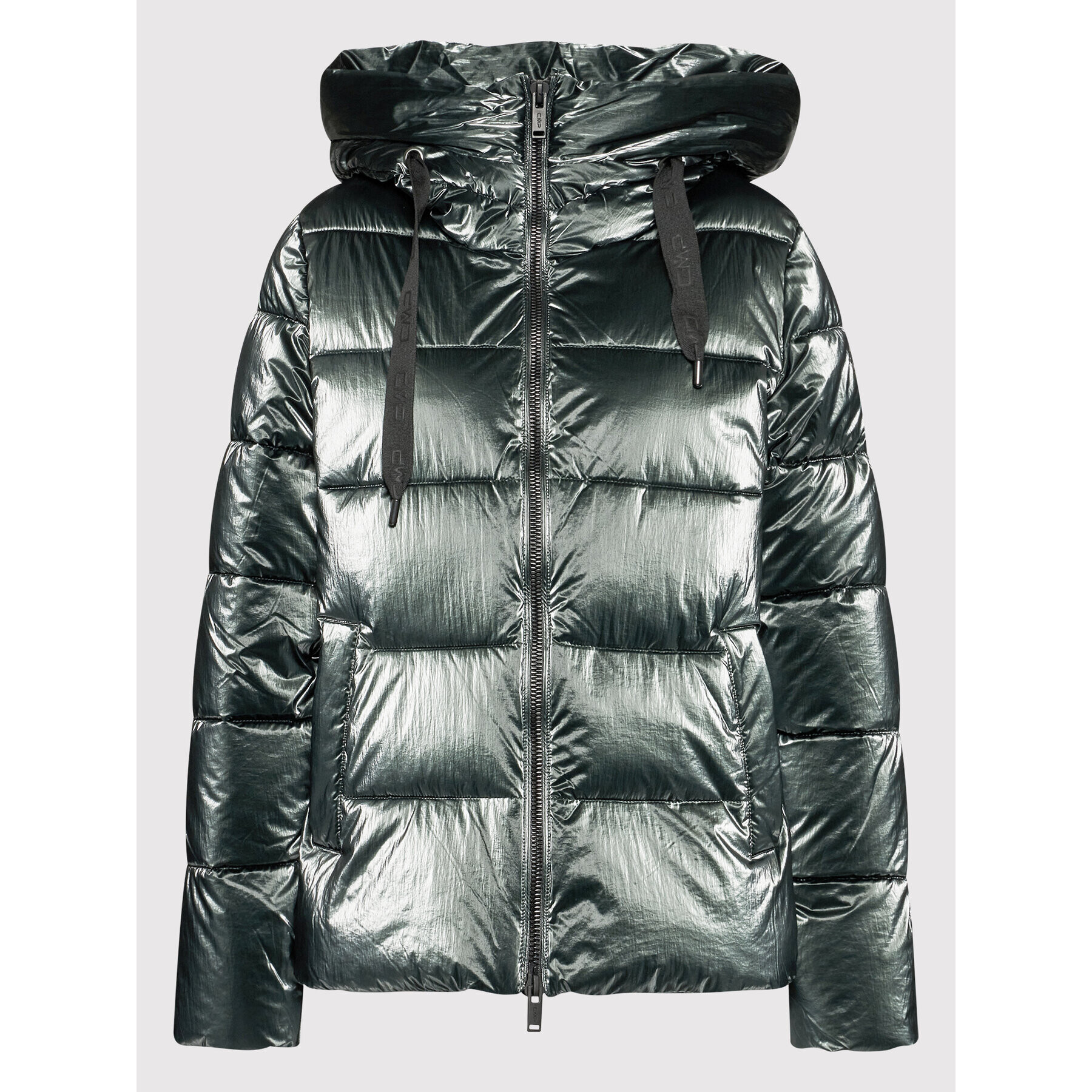 CMP Пухено яке 31K2856 Зелен Regular Fit - Pepit.bg