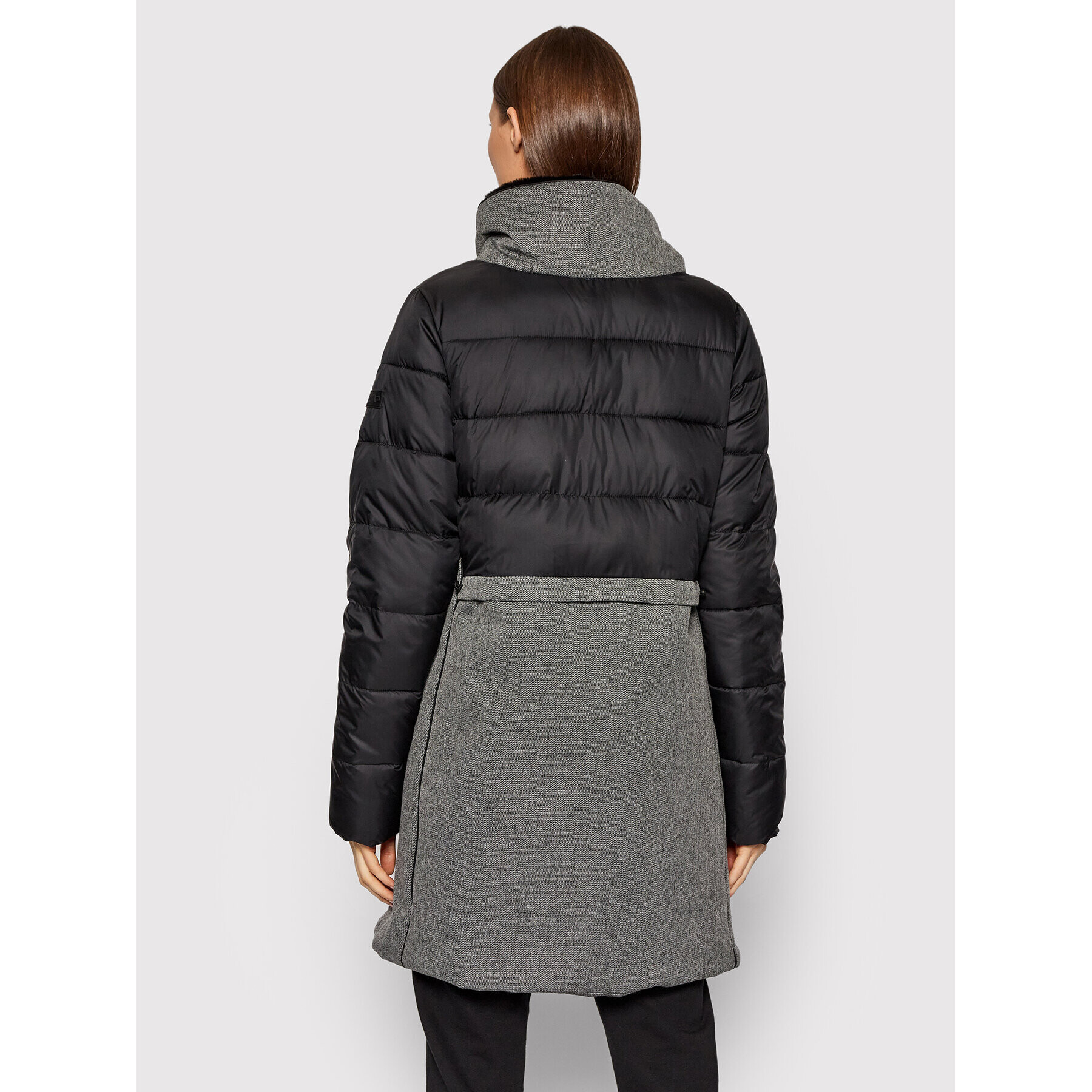 CMP Пухено яке 31K3066 Черен Regular Fit - Pepit.bg