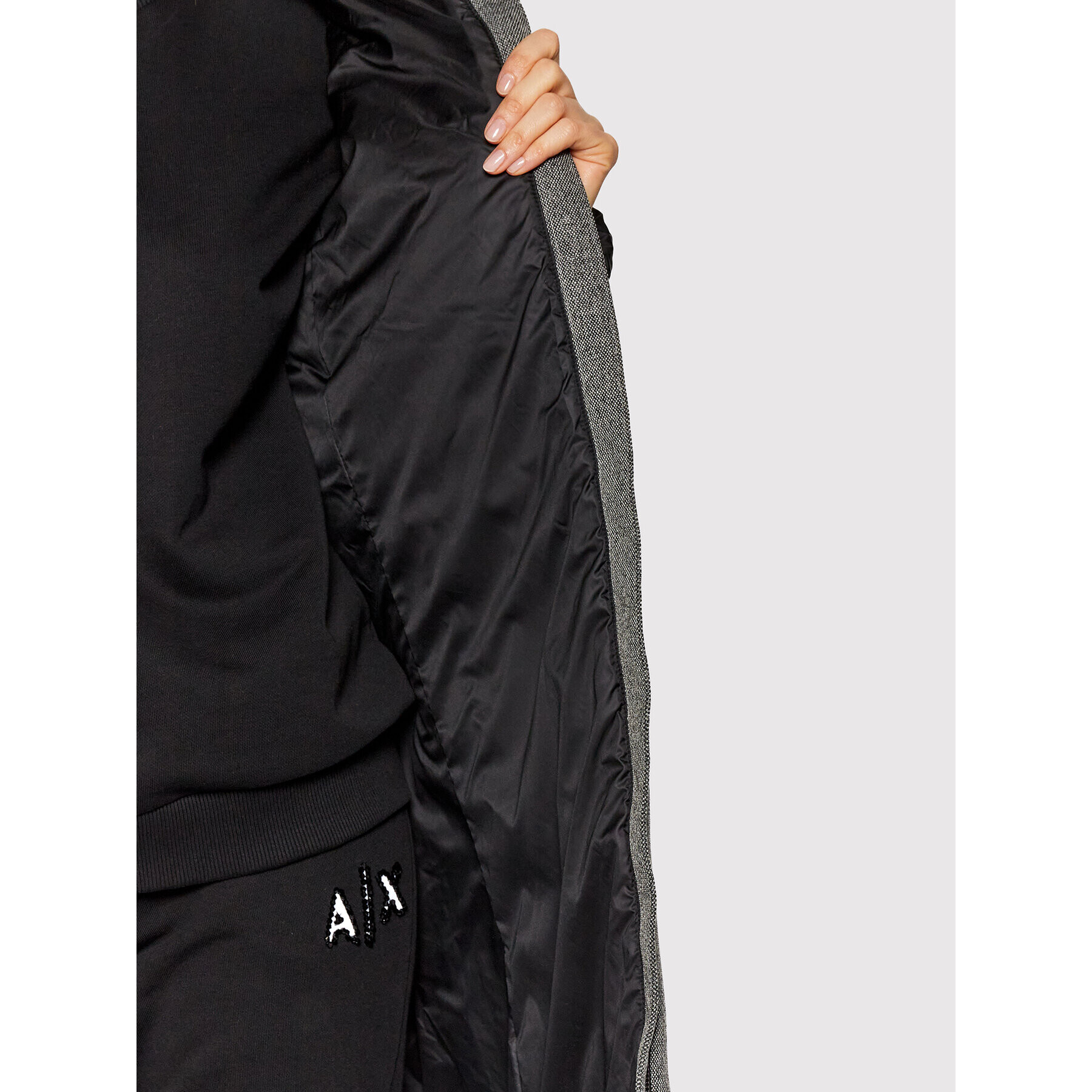 CMP Пухено яке 31K3066 Черен Regular Fit - Pepit.bg