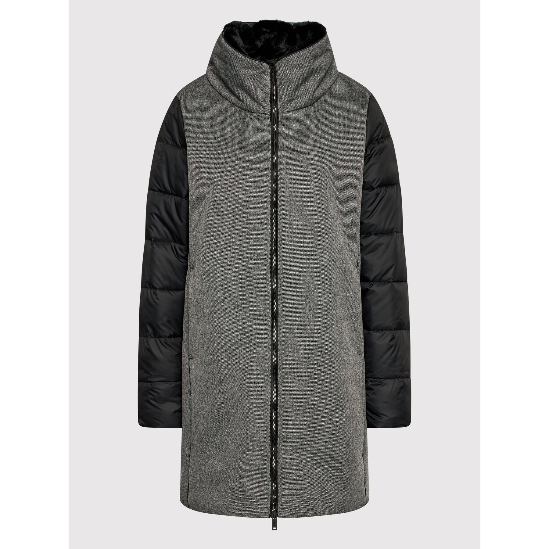 CMP Пухено яке 31K3066 Черен Regular Fit - Pepit.bg