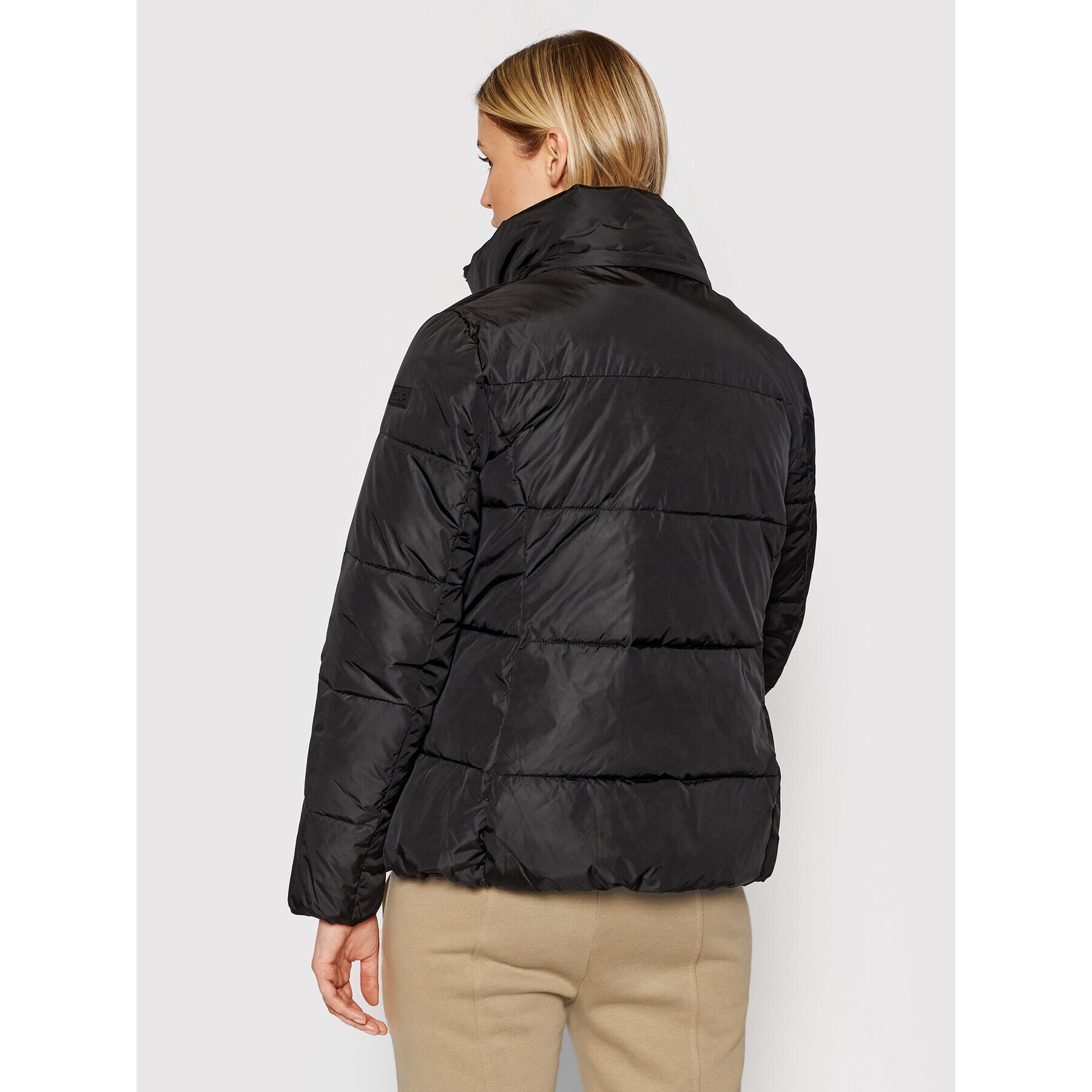 CMP Пухено яке 31K2836 Черен Regular Fit - Pepit.bg