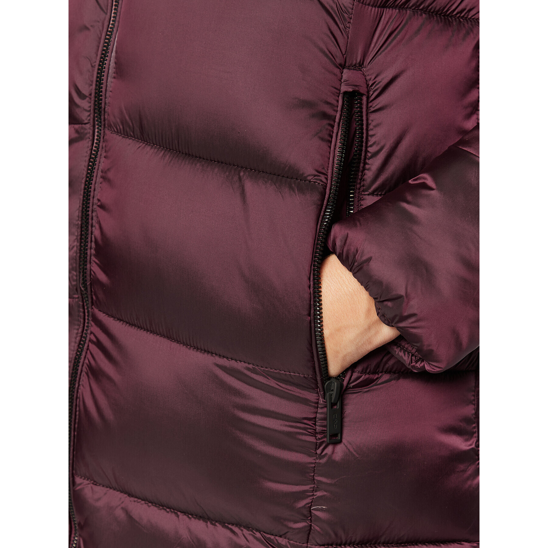 CMP Пухено яке 32K3086F Бордо Regular Fit - Pepit.bg