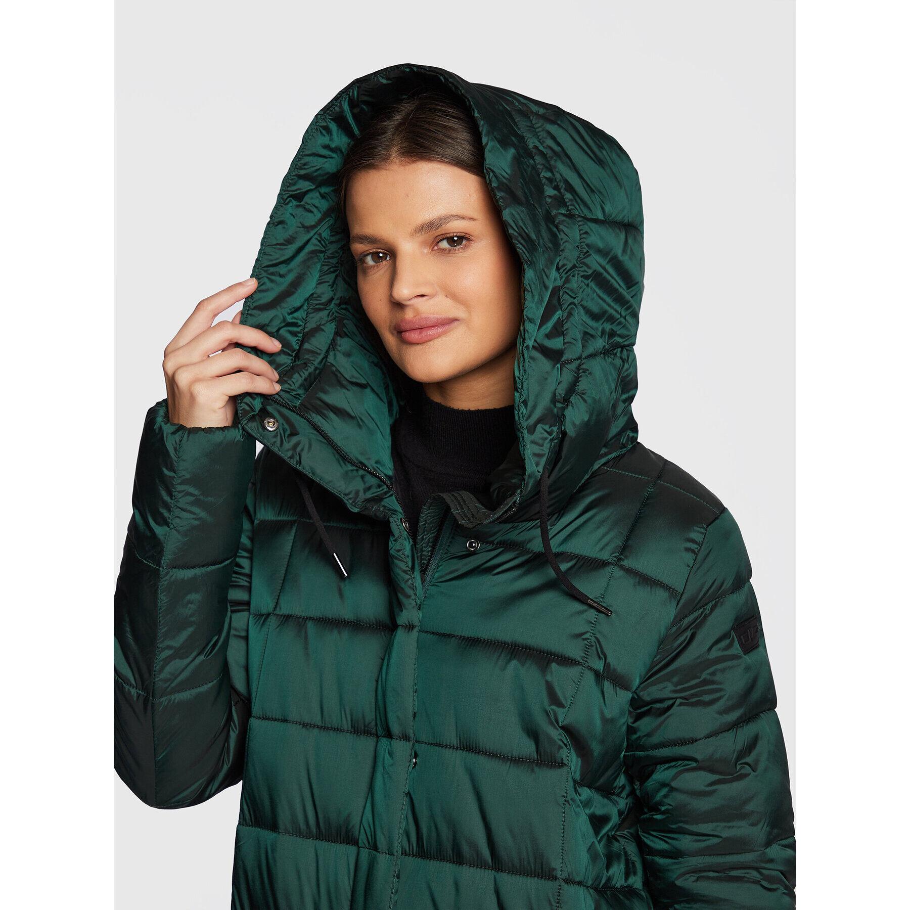 CMP Пухено яке 32K3136 Зелен Regular Fit - Pepit.bg